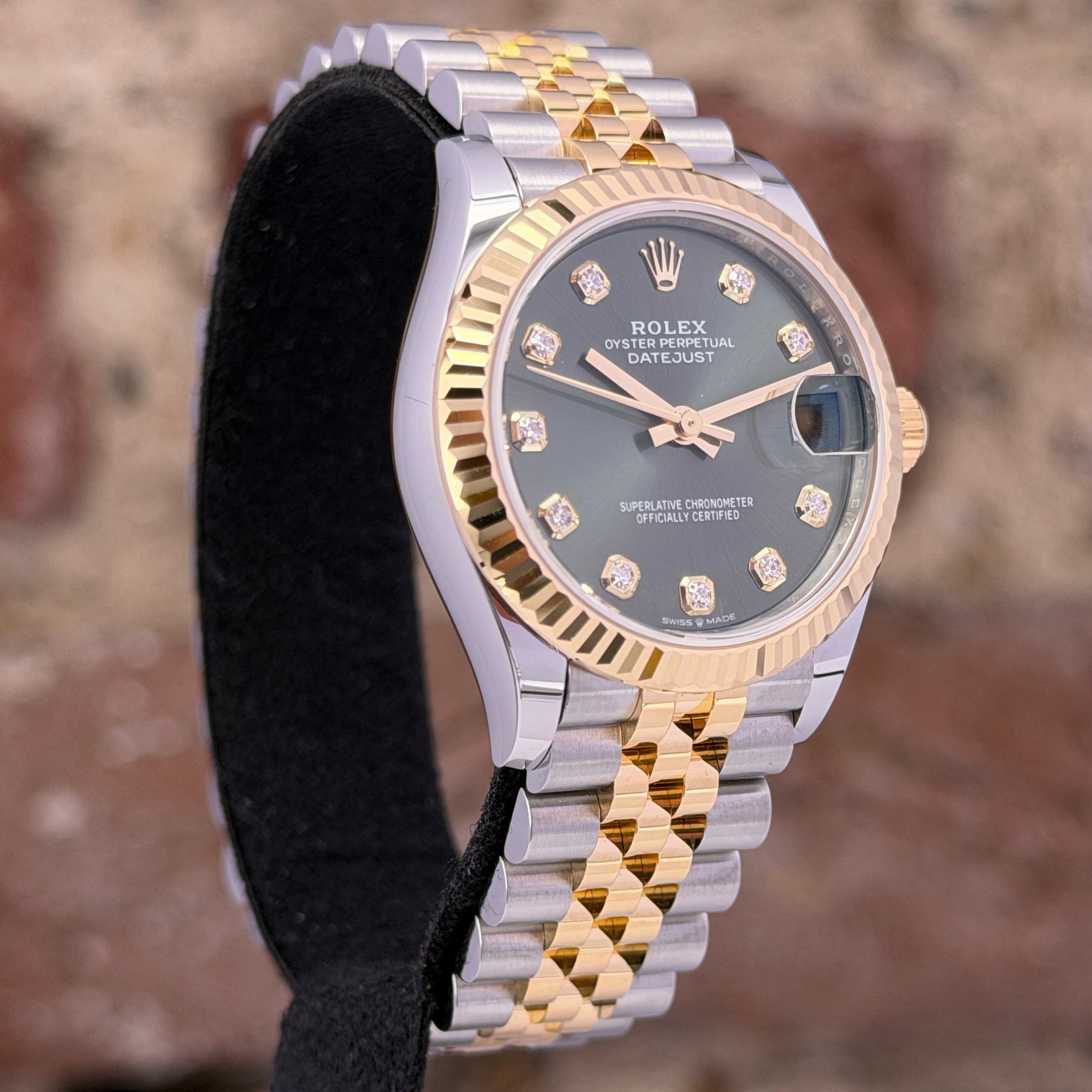 Rolex Datejust 31 - Grünes Zifferblatt mit Diamanten, Modell 2026, Ref.278273