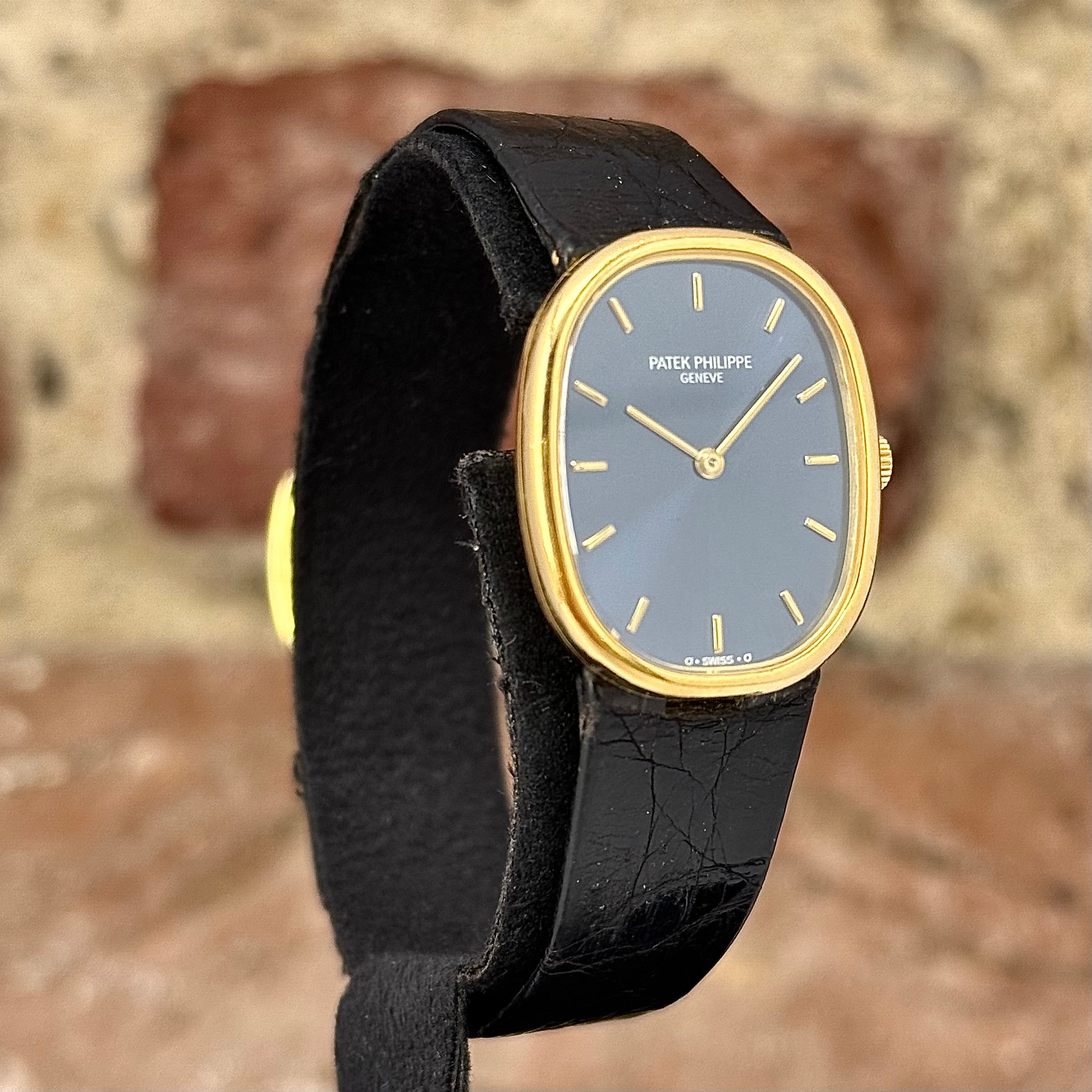 Patek Philippe Ellipse - Blaues Zifferblatt, Modell 1991, Ref.4226