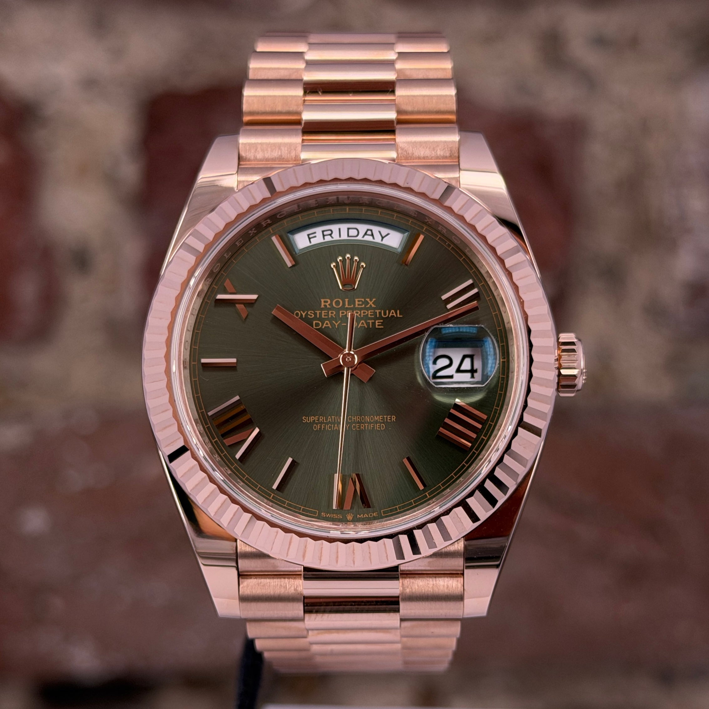 Rolex Day Date 40 – Grünes Zifferblatt , Modell 2024, Ref. 228235