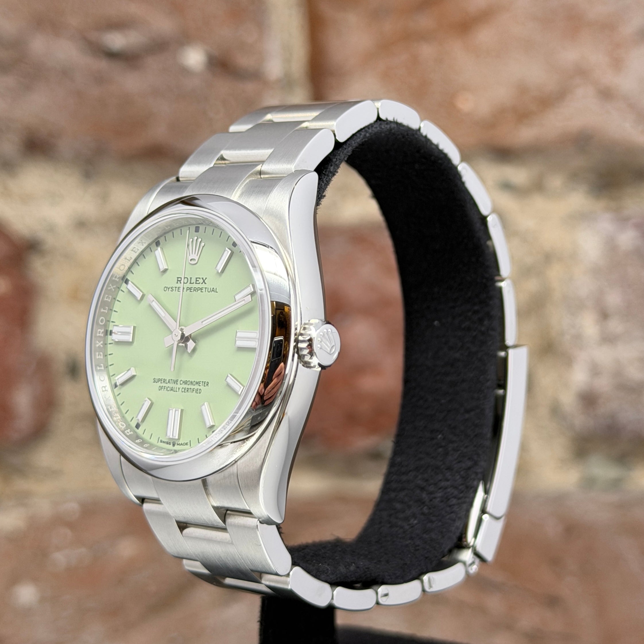 Rolex Oyster Perpetual 36 - Pistachio Zifferblatt, Modell 2025, Ref.126000