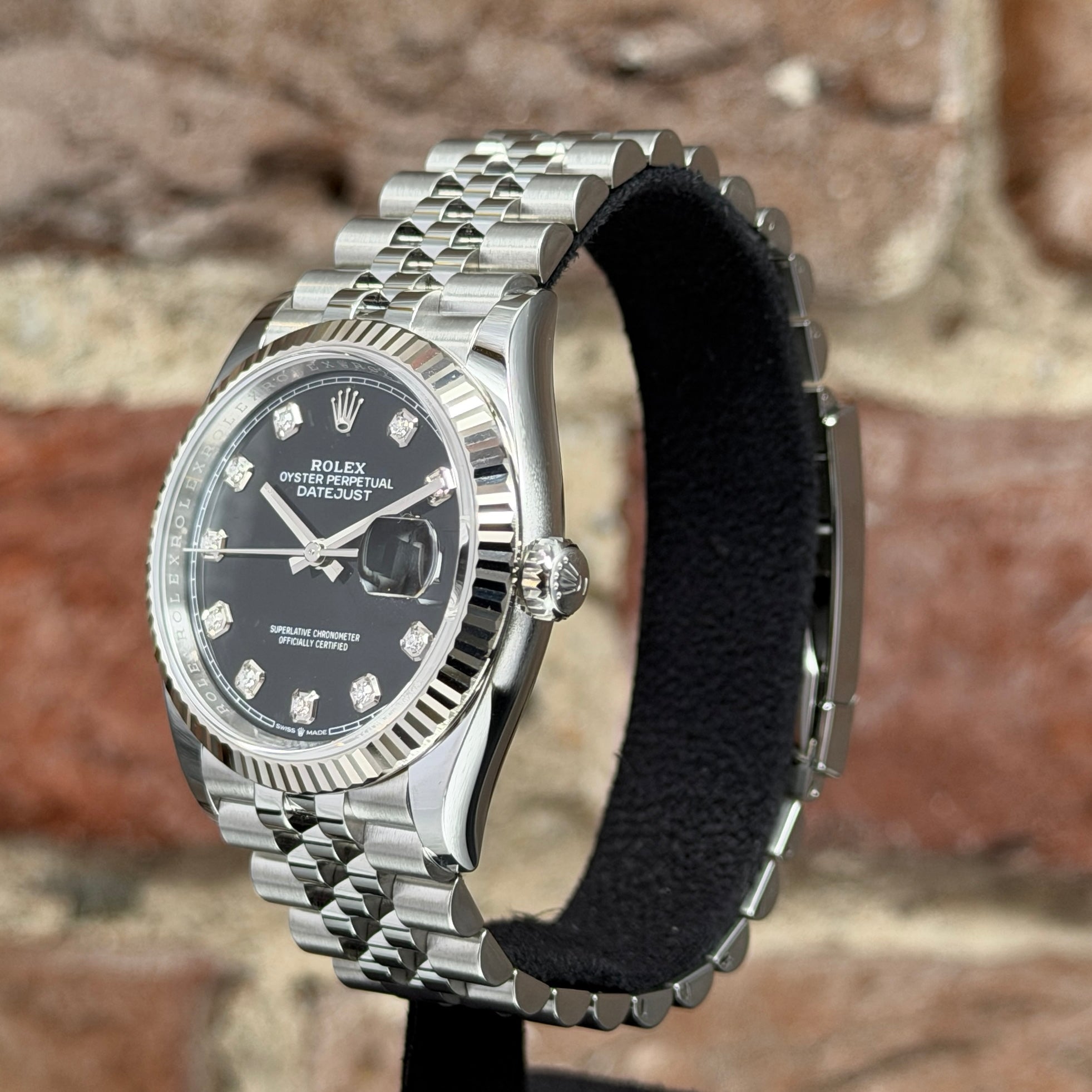 Rolex Datejust 36 - Schwarzes Zifferblatt mit Diamanten, Modell 2025, Ref. 126234