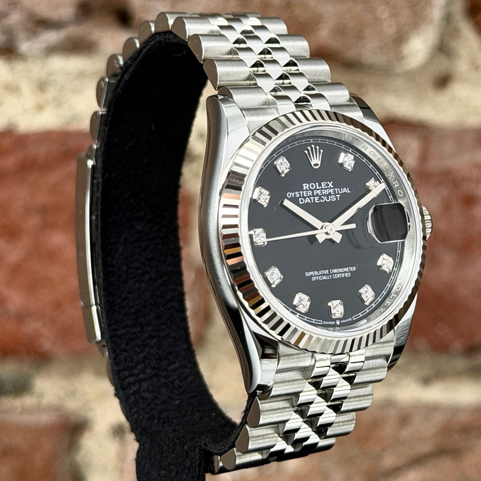 Rolex Datejust 36 – Schwarzes Zifferblatt mit Diamanten, Modell 2026 Ref. 126234