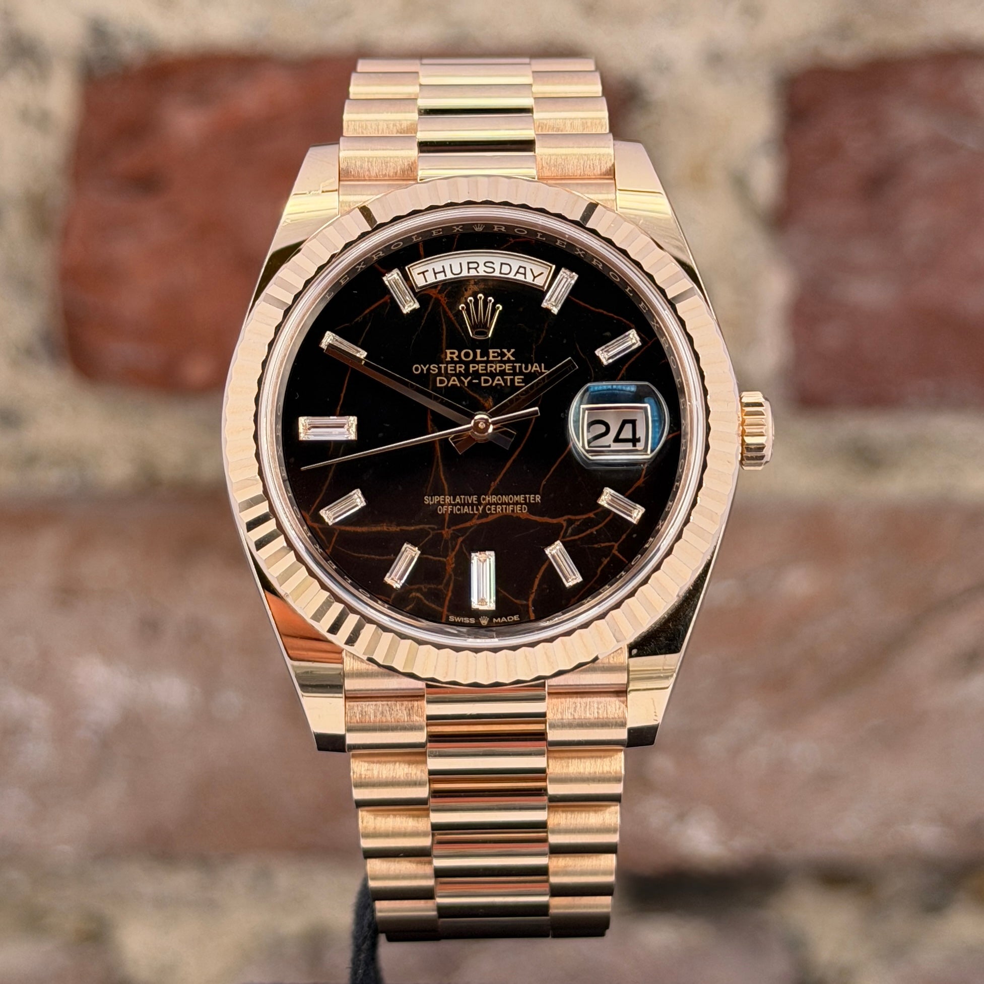 Rolex Daydate 40 - Eisenkiesel Zifferblatt, Modell 2021, Ref. 228235