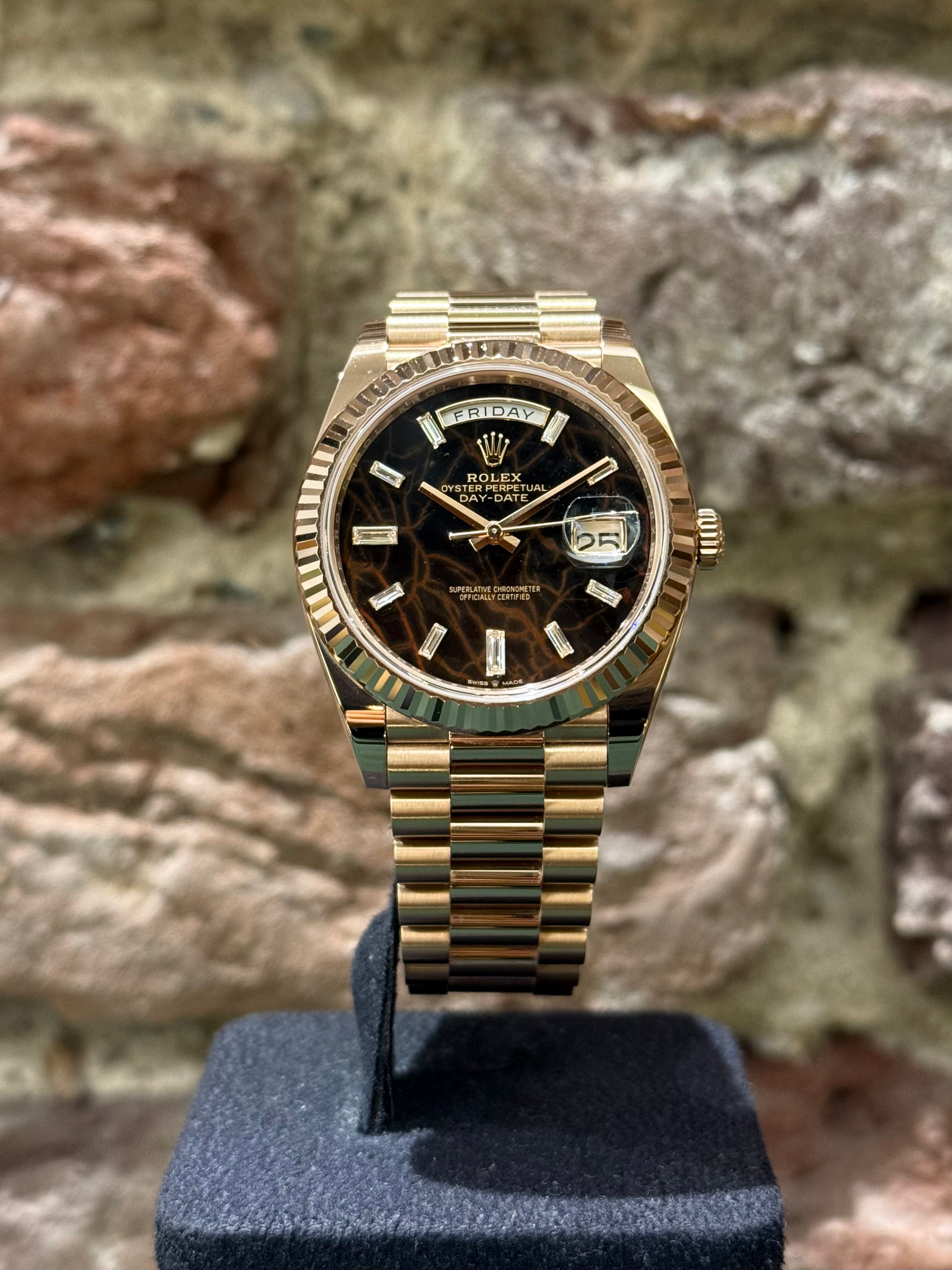 Rolex Daydate 40 - Eisenkiesel Zifferblatt, Modell 2022, Ref. 228235