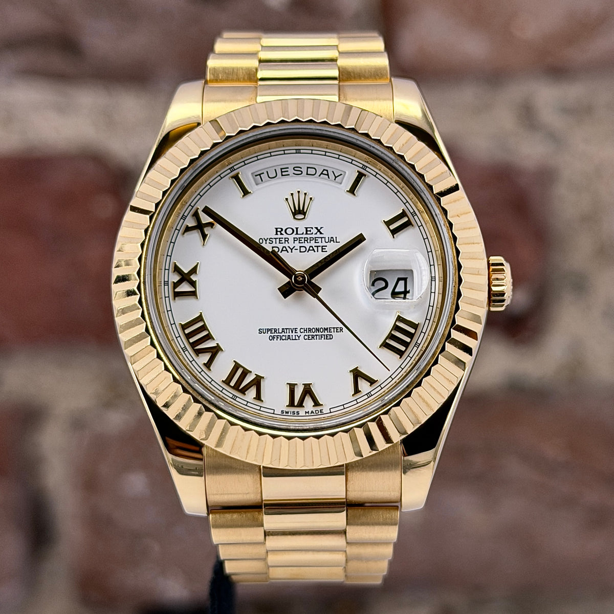Rolex Daydate 41 - Weißes Zifferblatt, Ref.218238