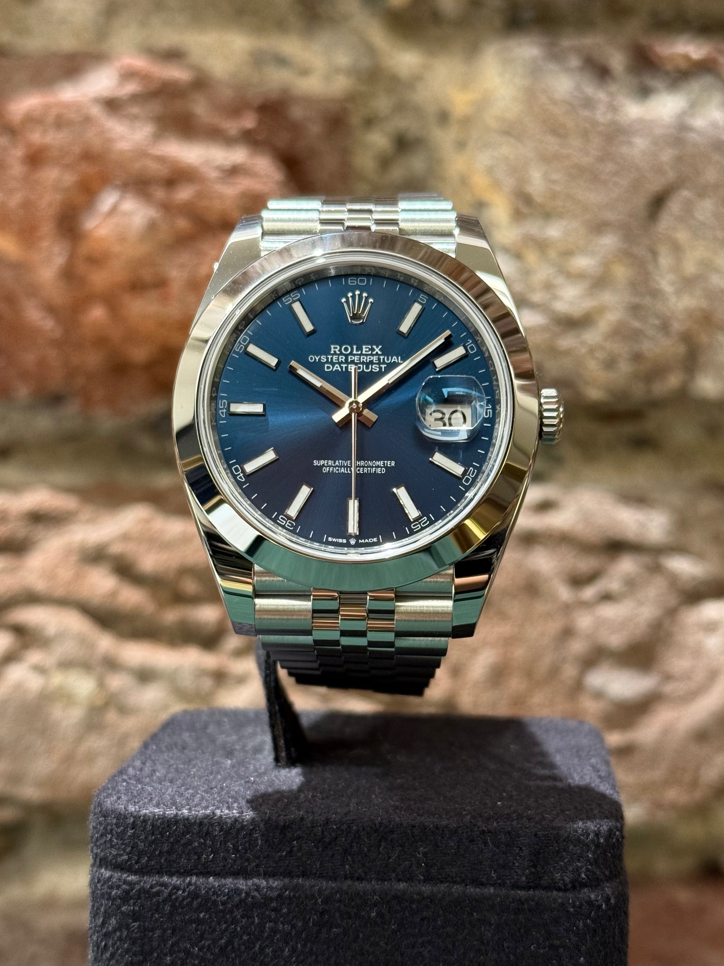 Rolex Datejust 41 – Blaues Zifferblatt, Modell 2025 Ref. 126300