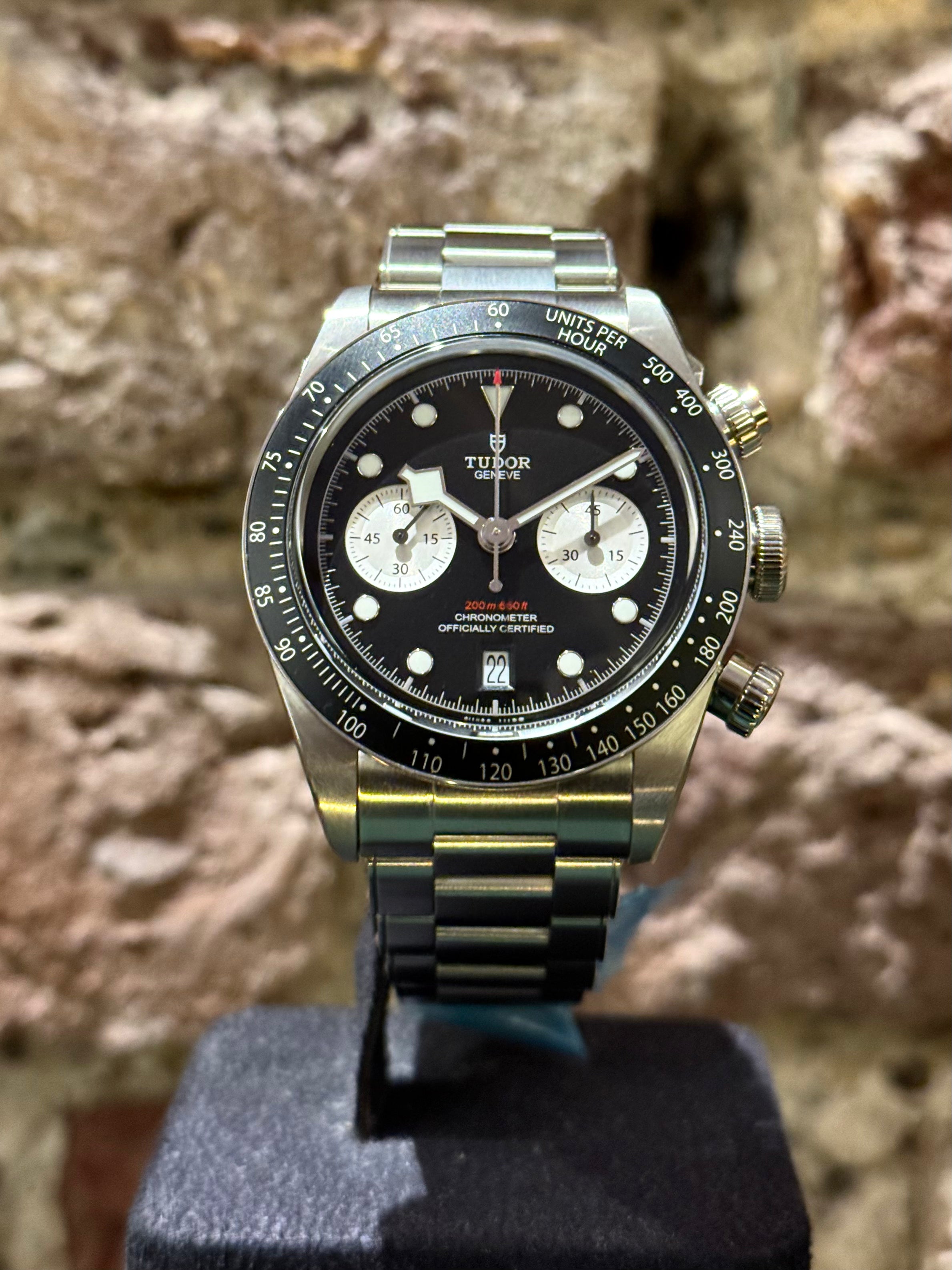 Tudor Black Bay Chrono - Schwarzes Zifferblatt, Modell 2025, Ref. 79360N
