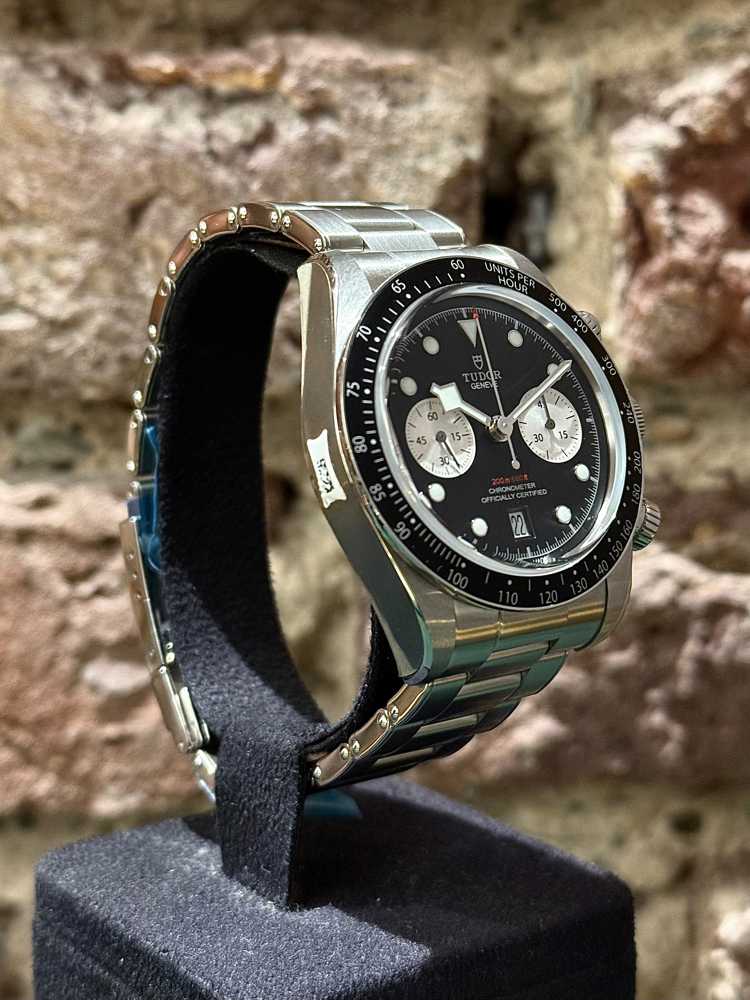 Tudor Black Bay Chrono - Schwarzes Zifferblatt, Modell 2025, Ref. 79360N