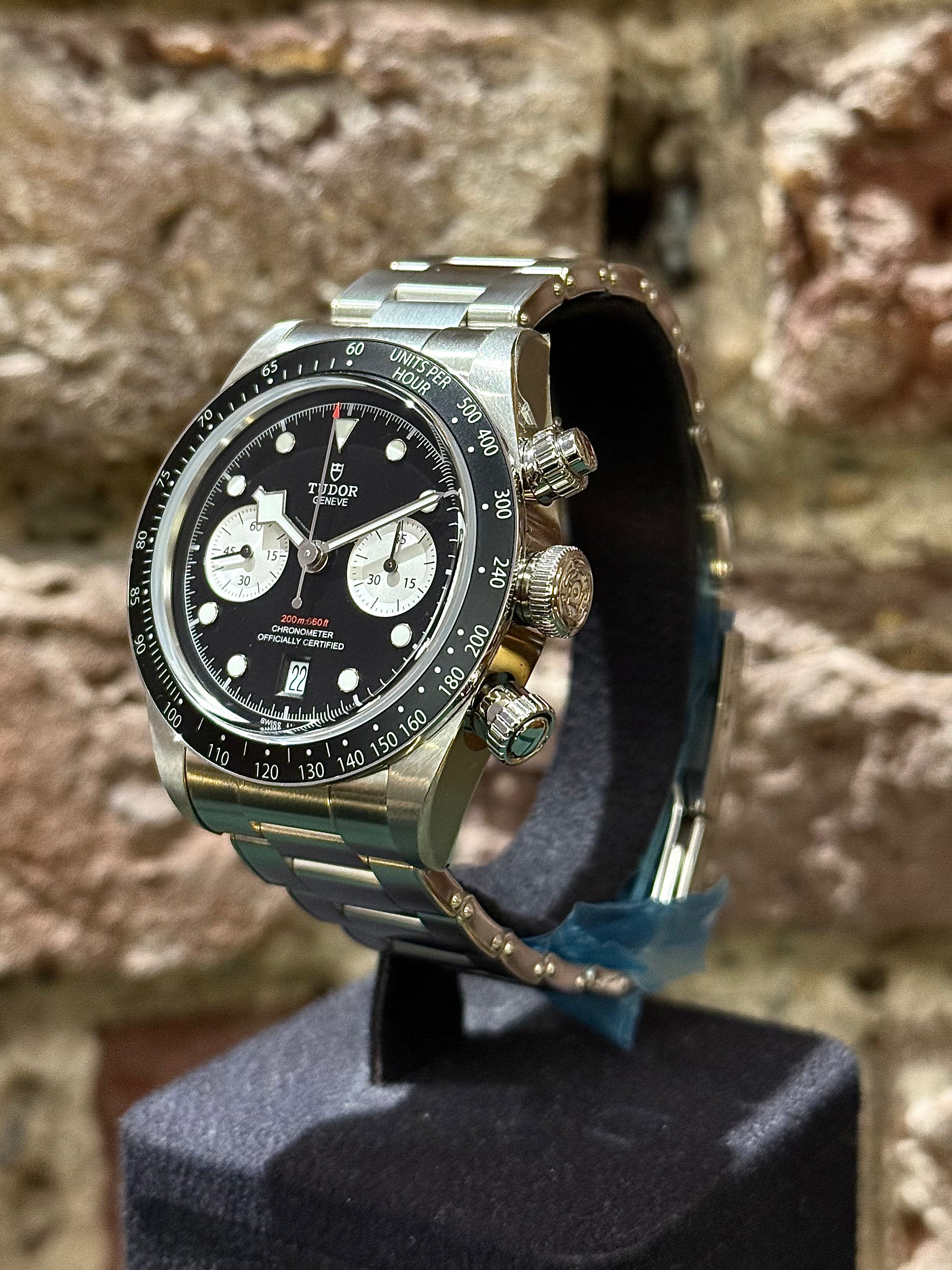 Tudor Black Bay Chrono - Schwarzes Zifferblatt, Modell 2025, Ref. 79360N