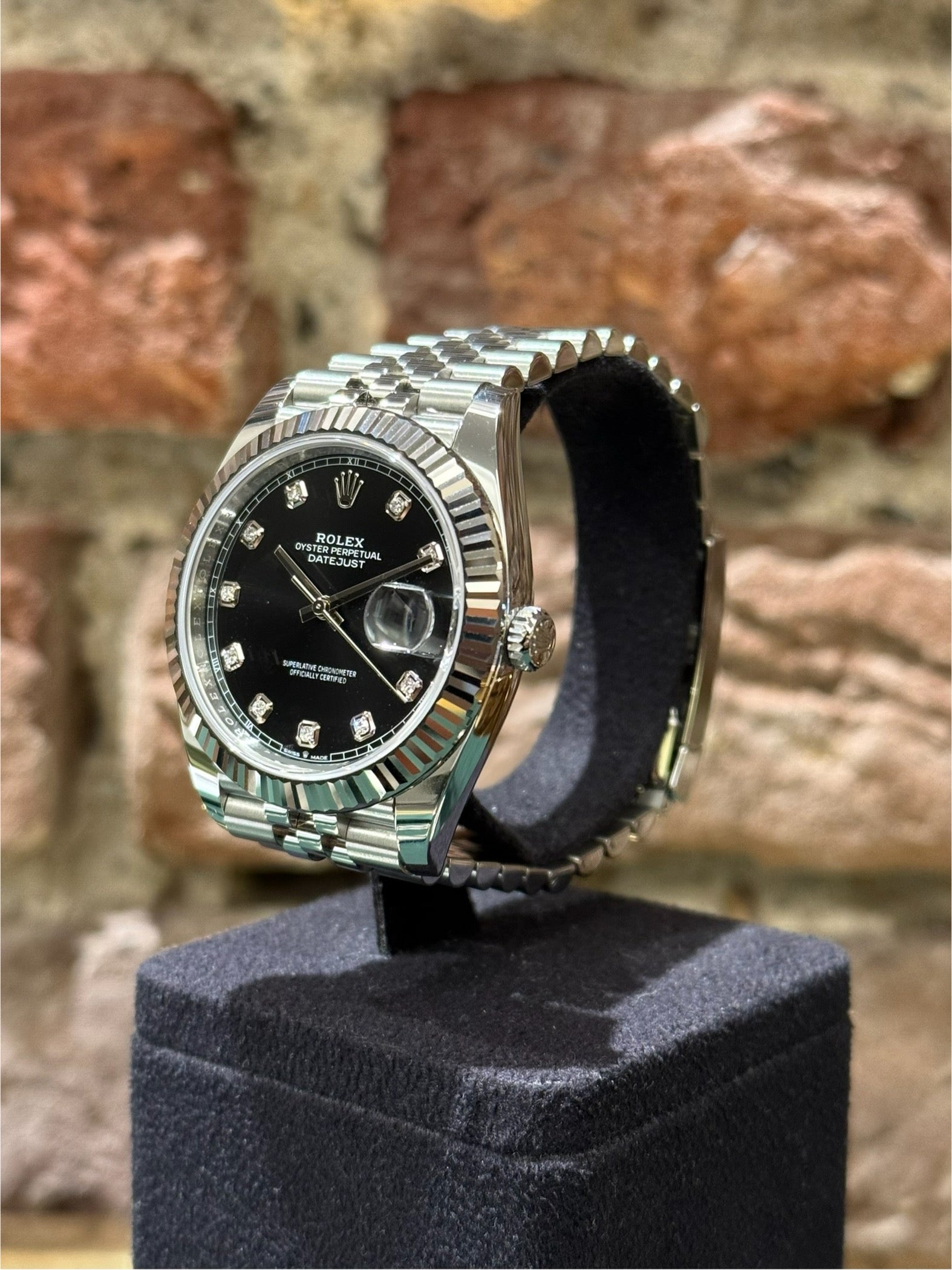 Rolex Datejust 41 - Schwarzes Zifferblatt mit Diamanten, Modell 2025, Ref. 126334