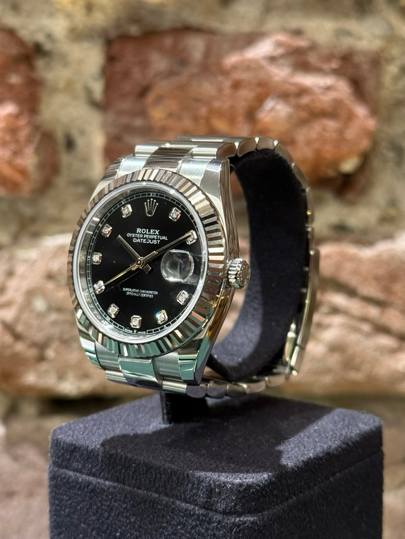 Rolex Datejust 41 - Schwarzes Zifferblatt mit Diamanten, Modell 2025, Ref. 126334