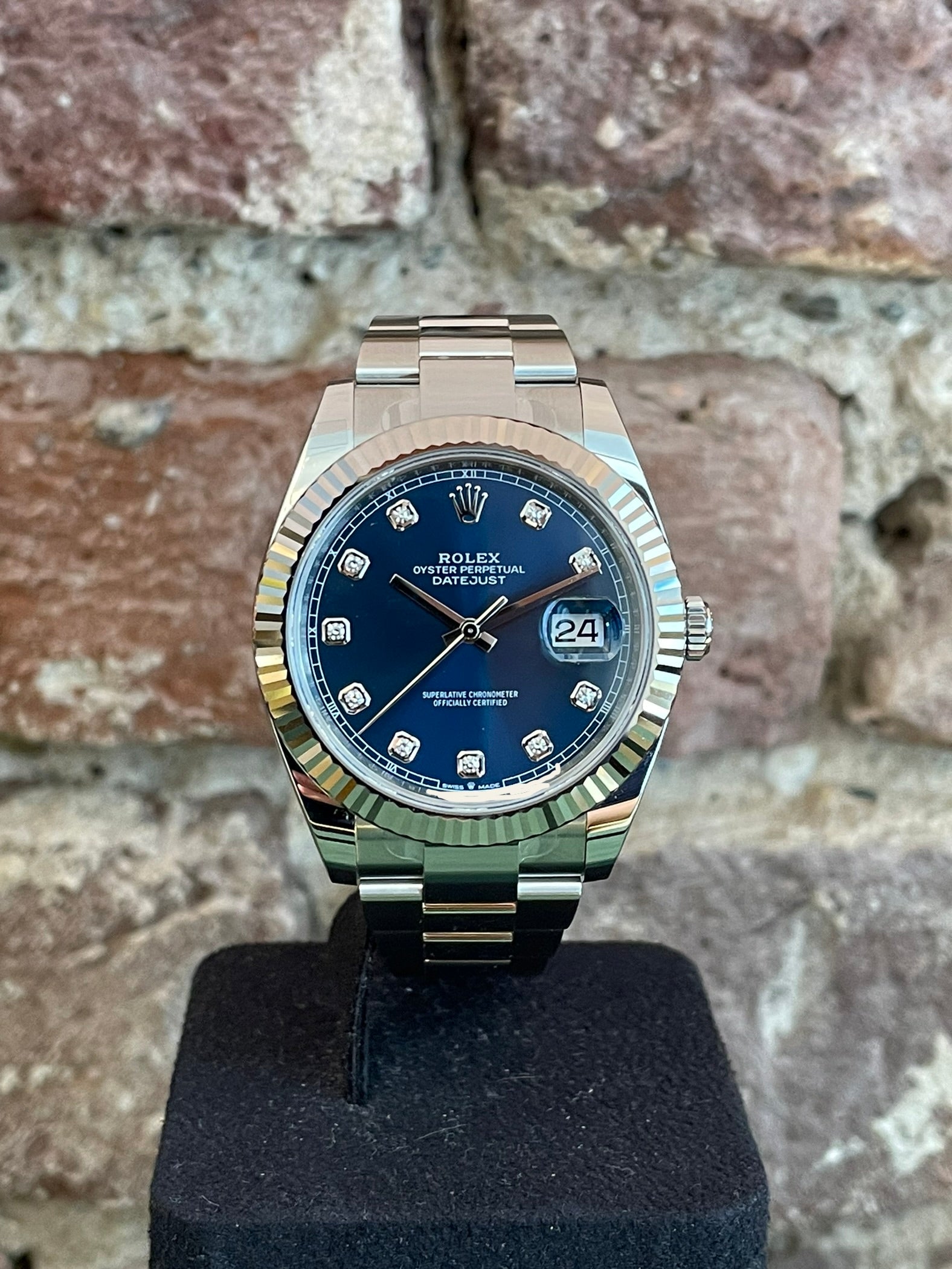 Rolex Datejust 41 - Blaues Zifferblatt mit Diamanten, Modell 2025, Ref.126334
