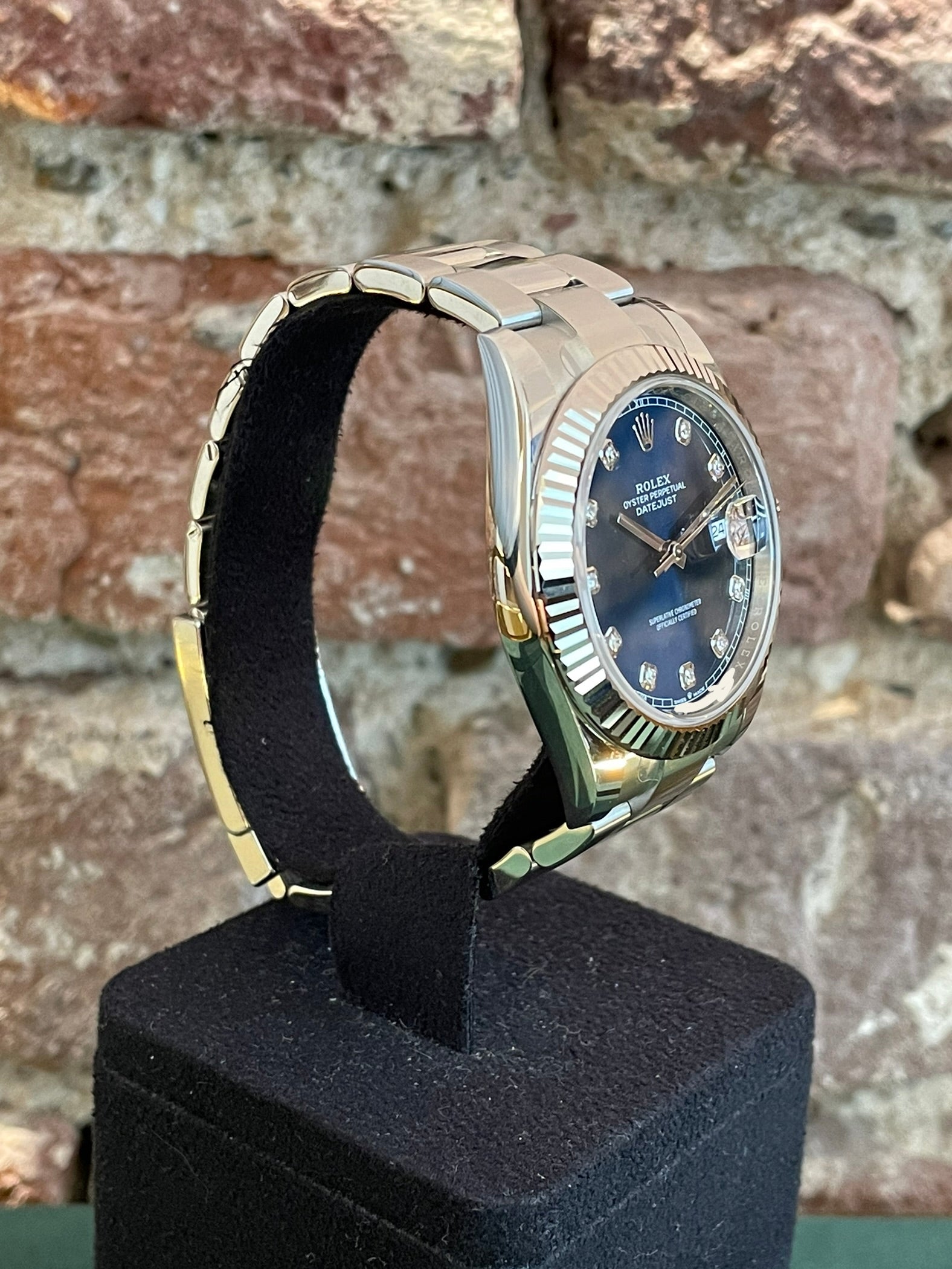 Rolex Datejust 41 - Blaues Zifferblatt mit Diamanten, Modell 2025, Ref.126334