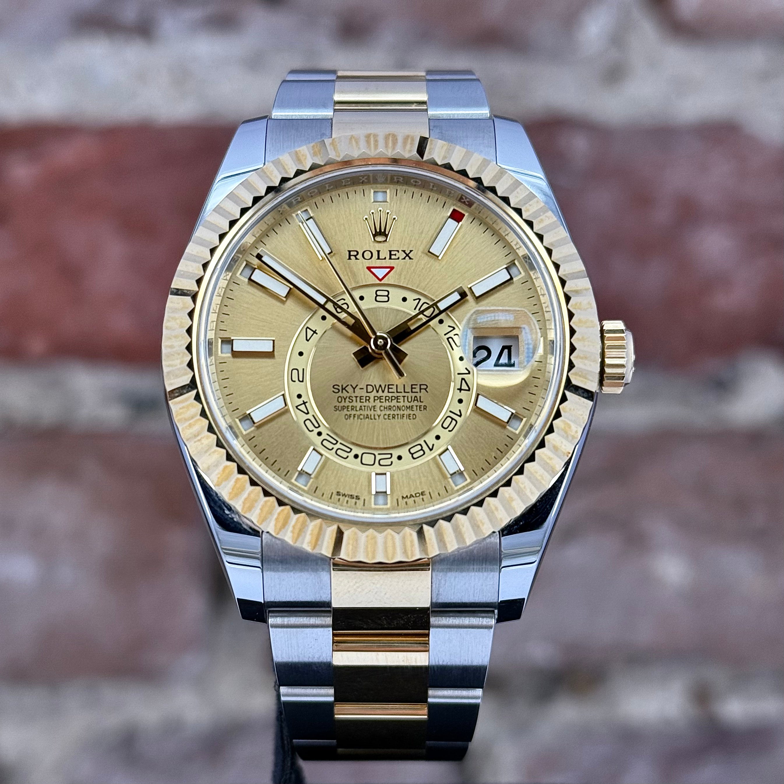 Rolex Skydweller 42 - Champagner Zifferblatt, Modell 2021, Ref.326933