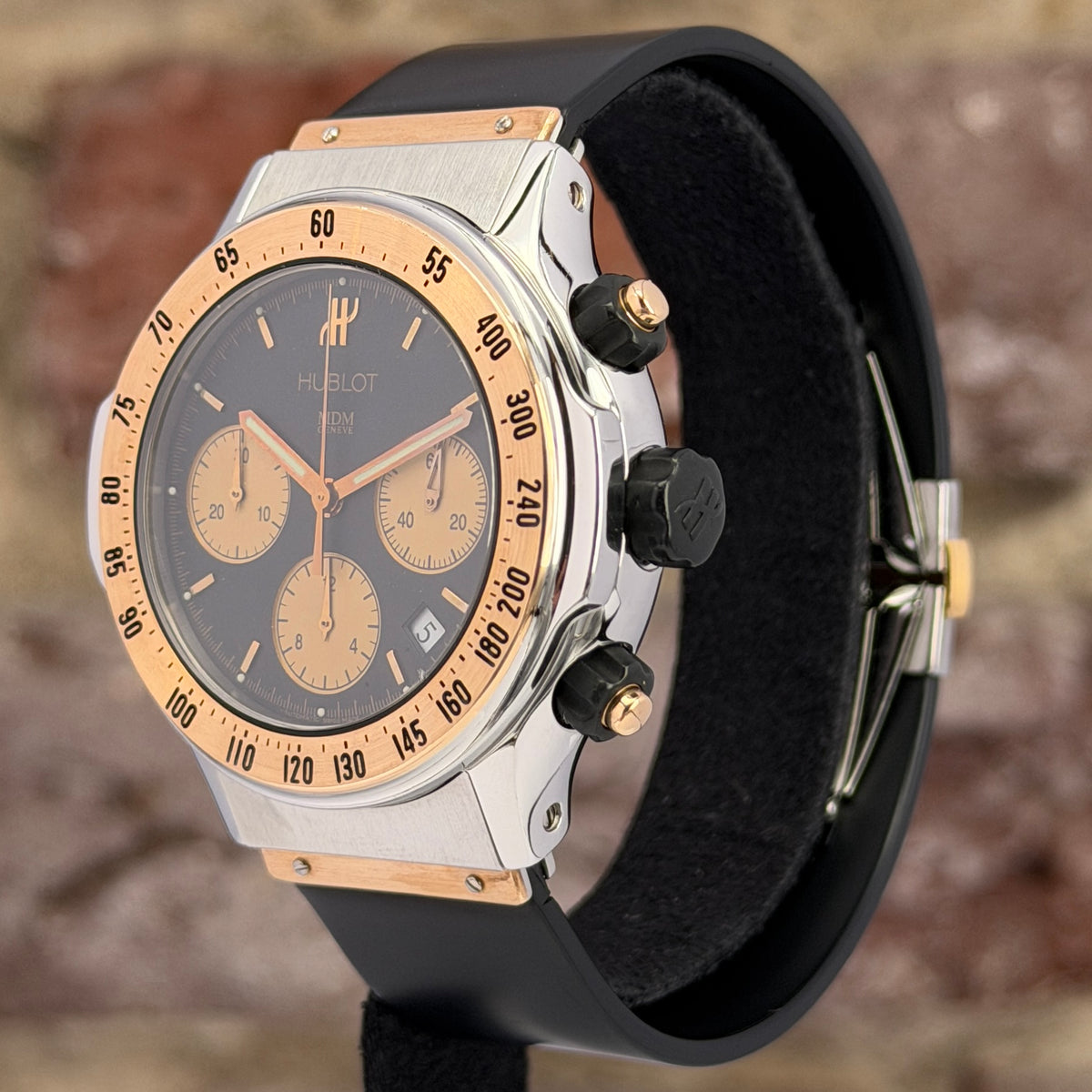 Hublot Super B - Schwarzes Zifferblatt, Ref.1920.7