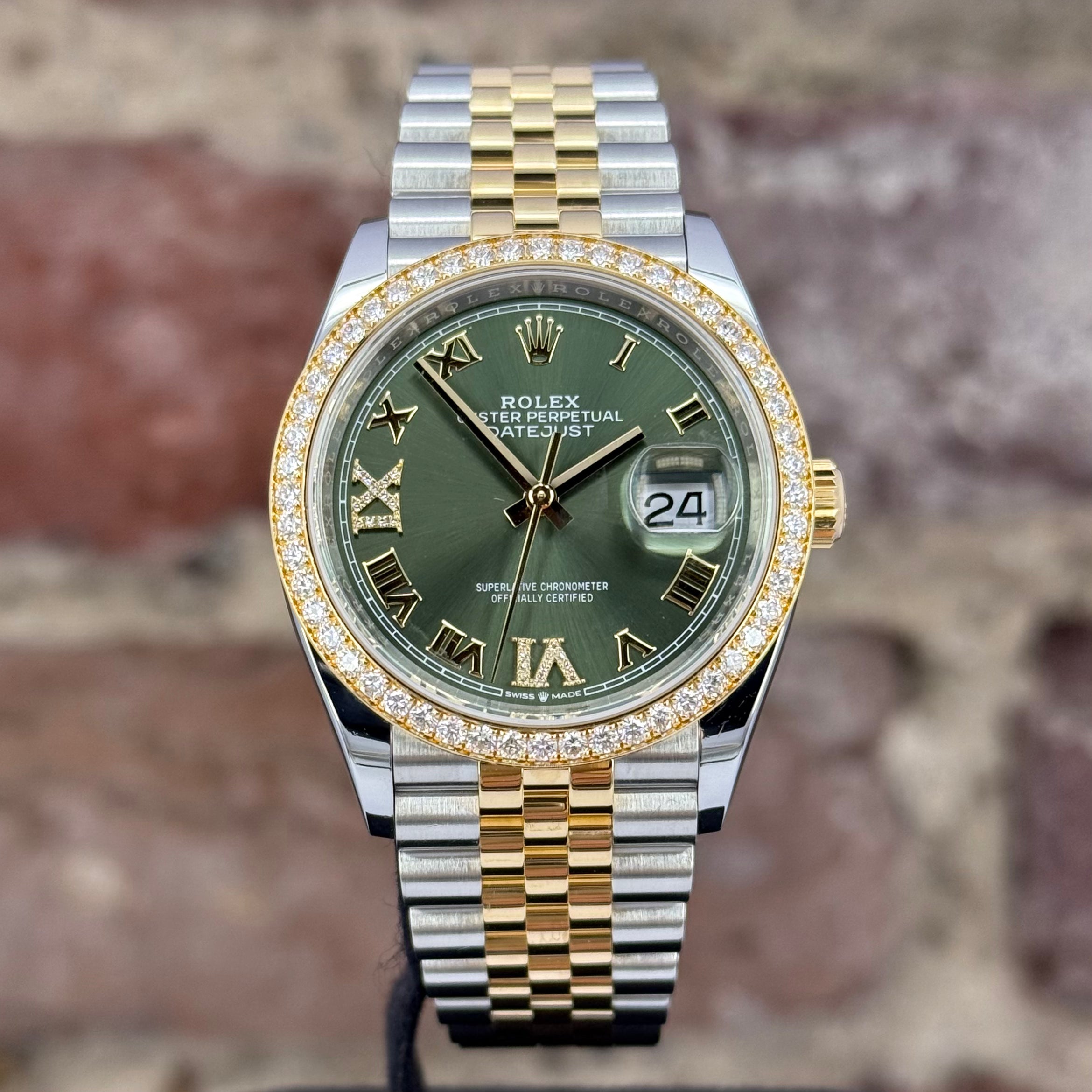 Rolex Datejust 36 - Grünes Zifferblatt, Modell 2021, Ref. 126283RBR