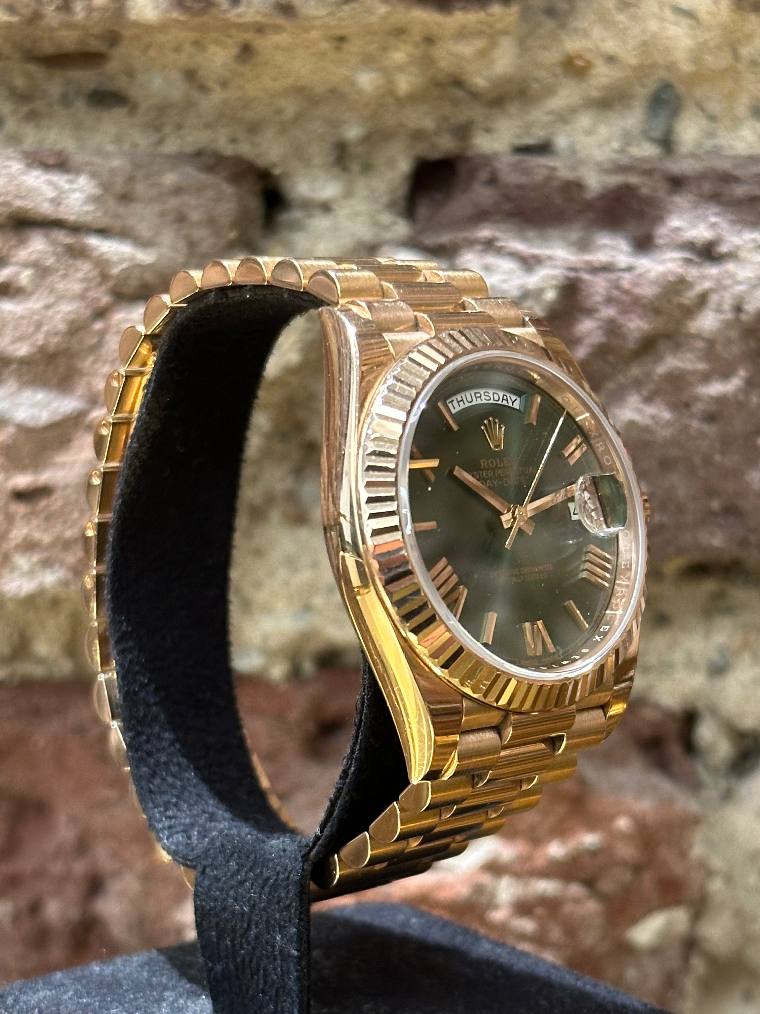Rolex Day Date 40 – Grünes Zifferblatt , Modell 2018, Ref. 228235