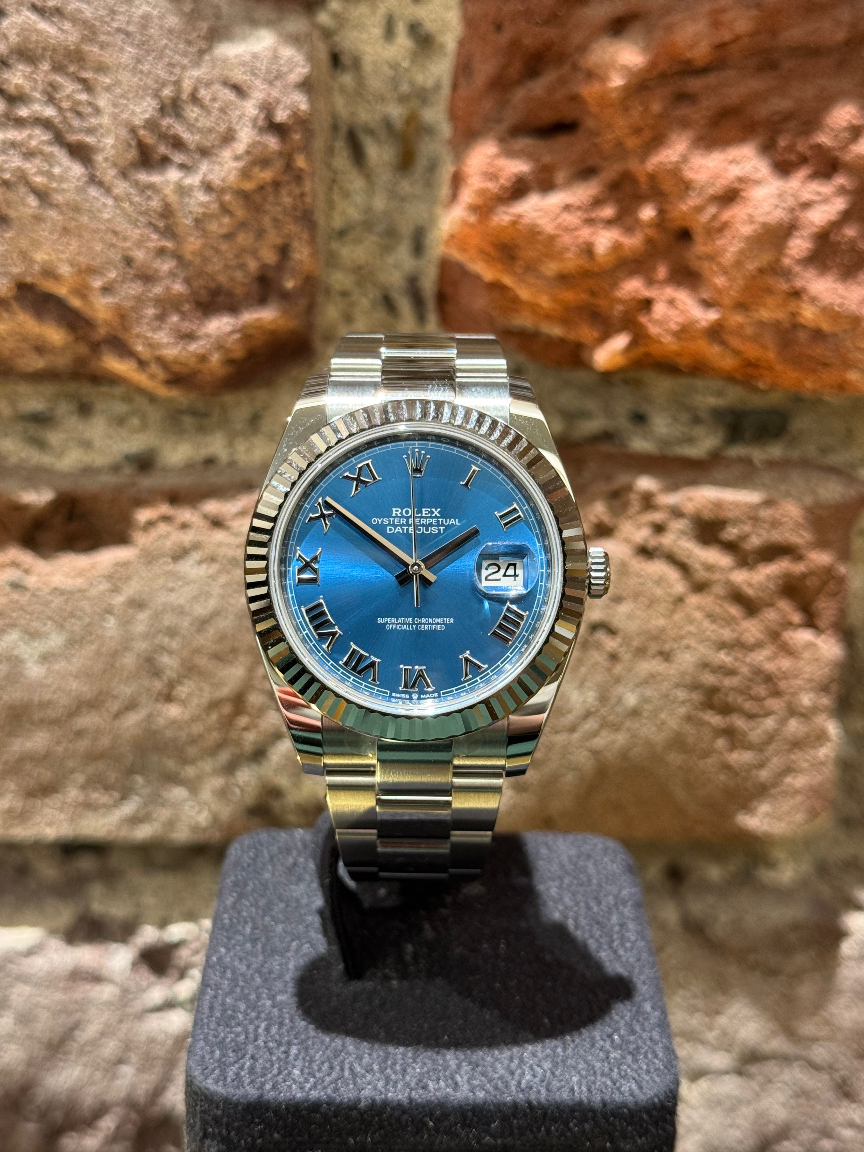 Rolex Datejust 41 - Blaues Zifferblatt Azurro, Modell 2025, Ref.126334