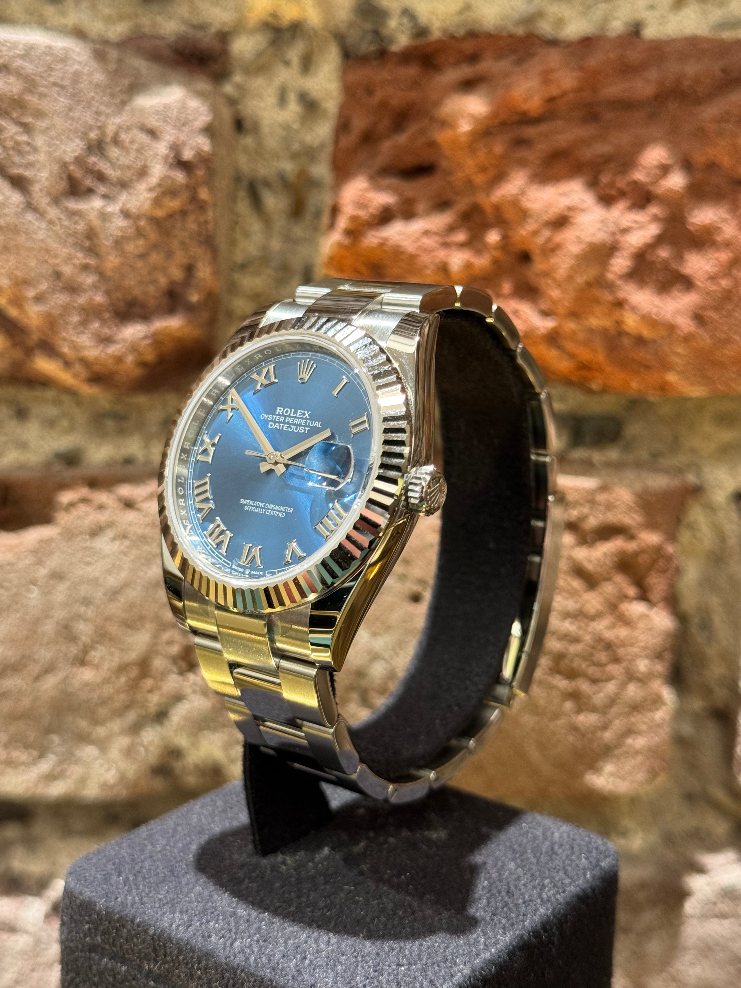 Rolex Datejust 41 - Blaues Zifferblatt Azurro, Modell 2025, Ref.126334