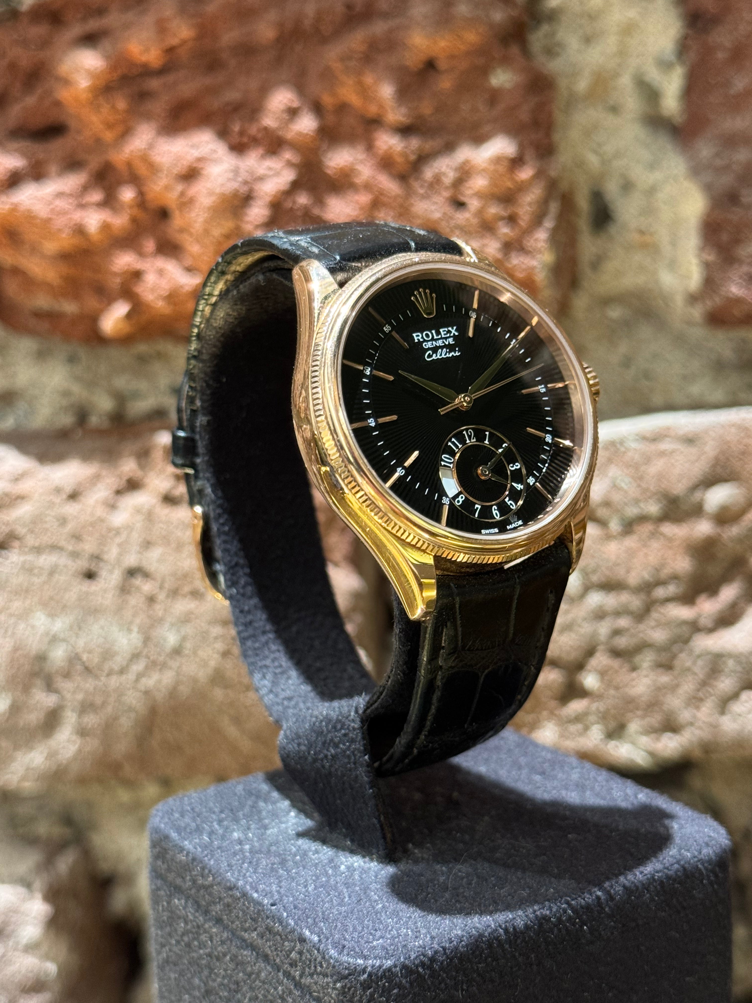 Rolex Cellini 39 - Schwarzes Zifferblatt - Modell 2021 - Ref.50525