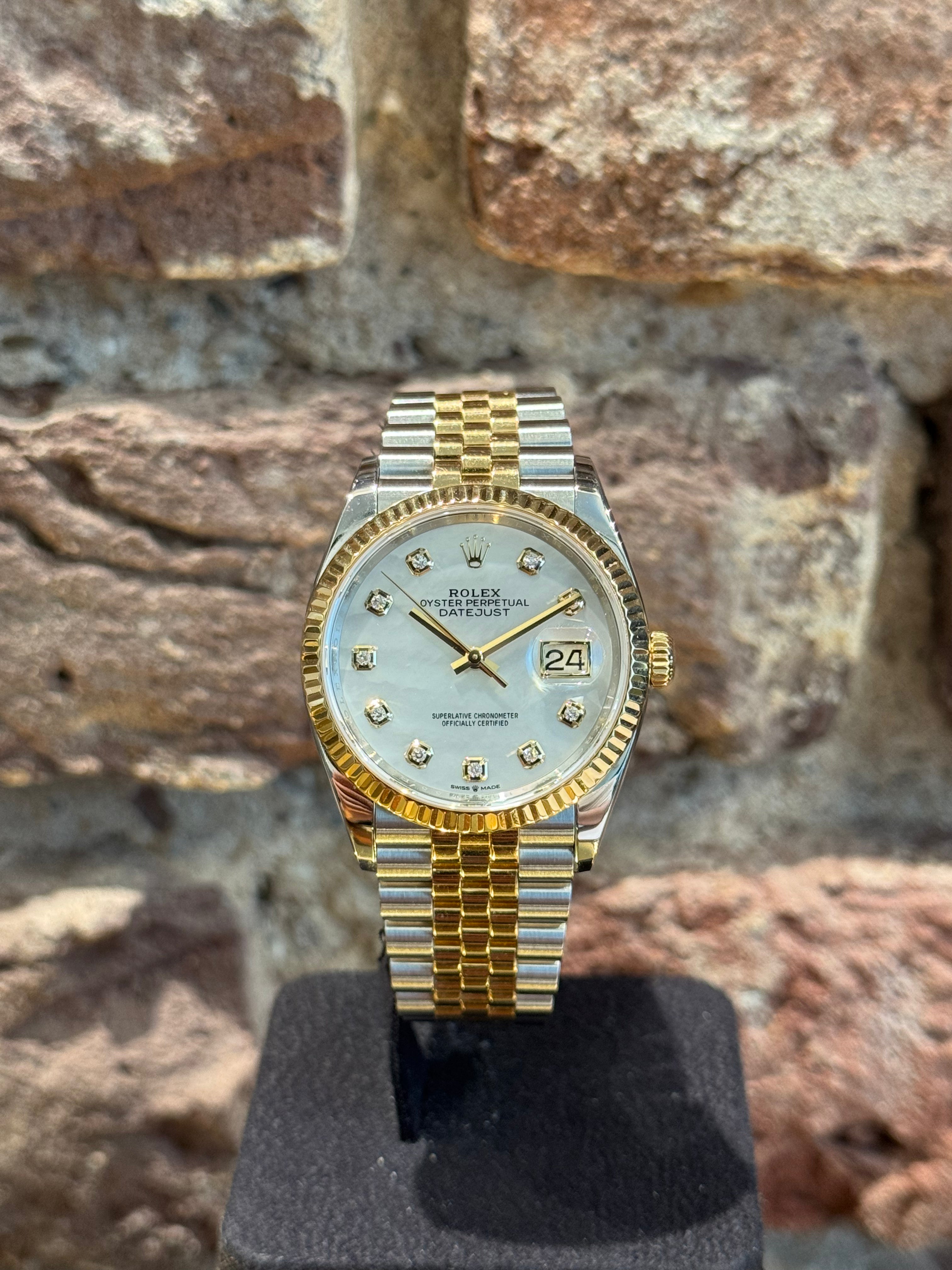 Rolex Datejust 36 - Perlmutt Zifferblatt MOP, Modell 2022, Ref.126233