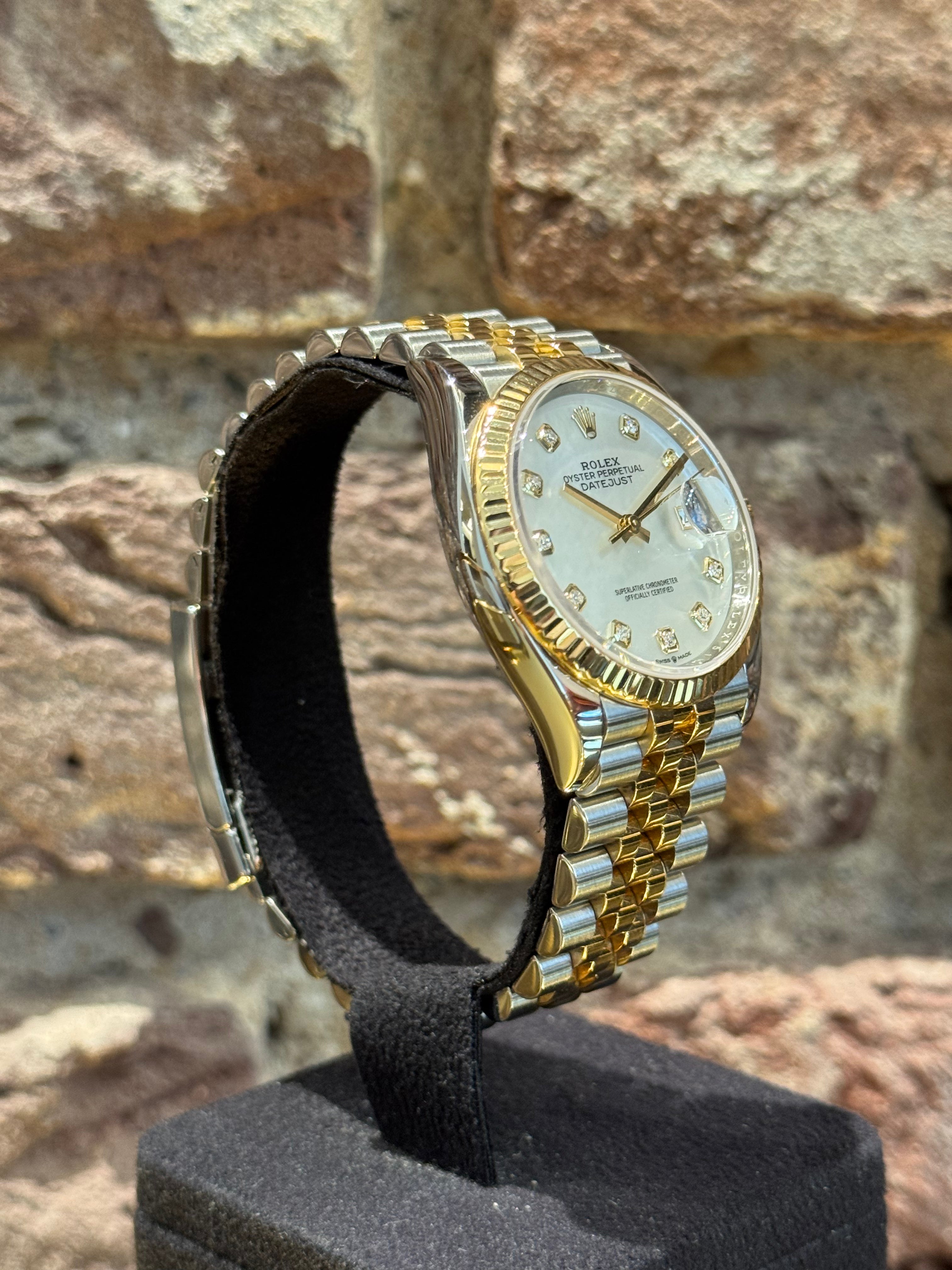 Rolex Datejust 36 - Perlmutt Zifferblatt MOP, Modell 2022, Ref.126233