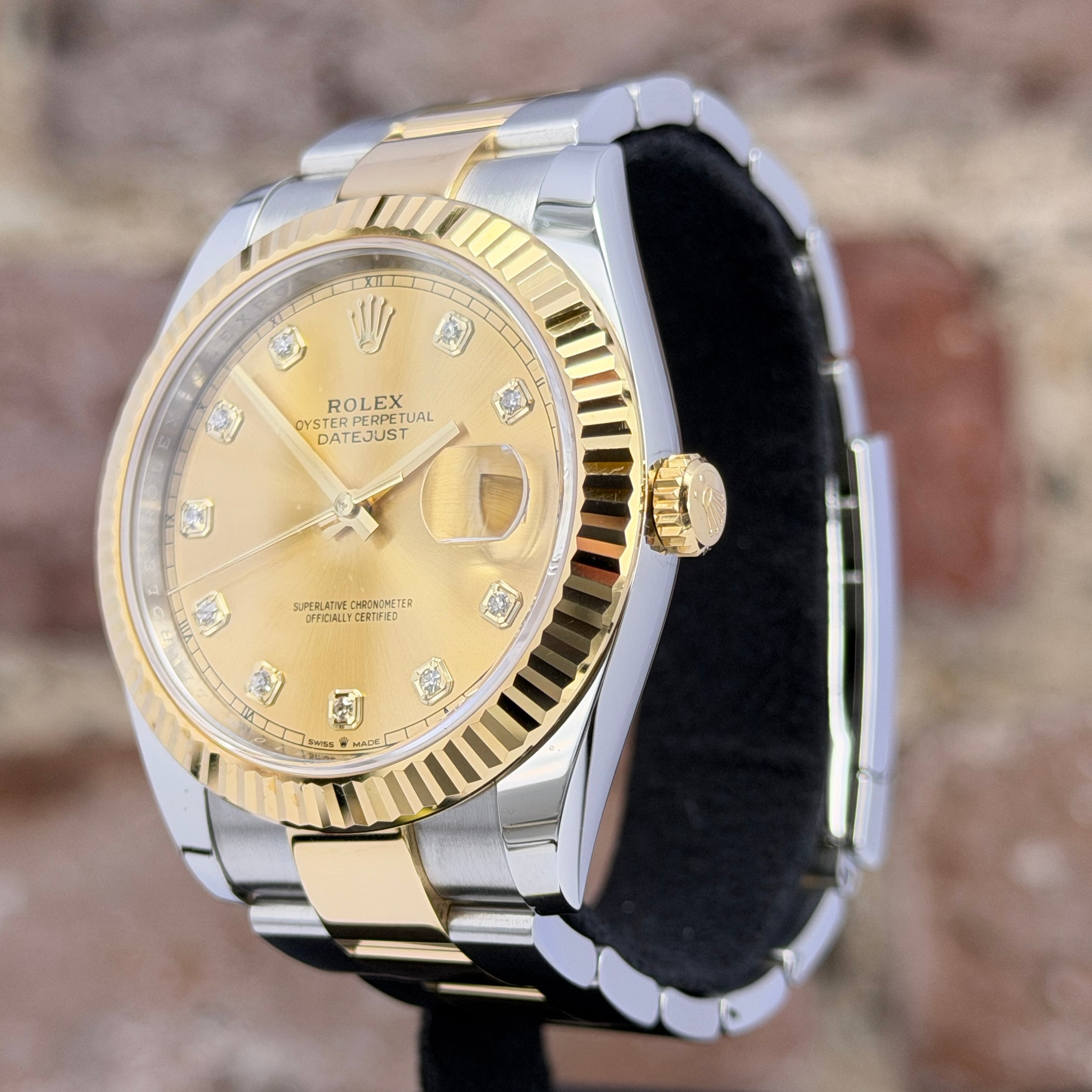Rolex Datejust 41 – Champagner Zifferblatt mit Diamanten, Modell 2021 Ref.126333