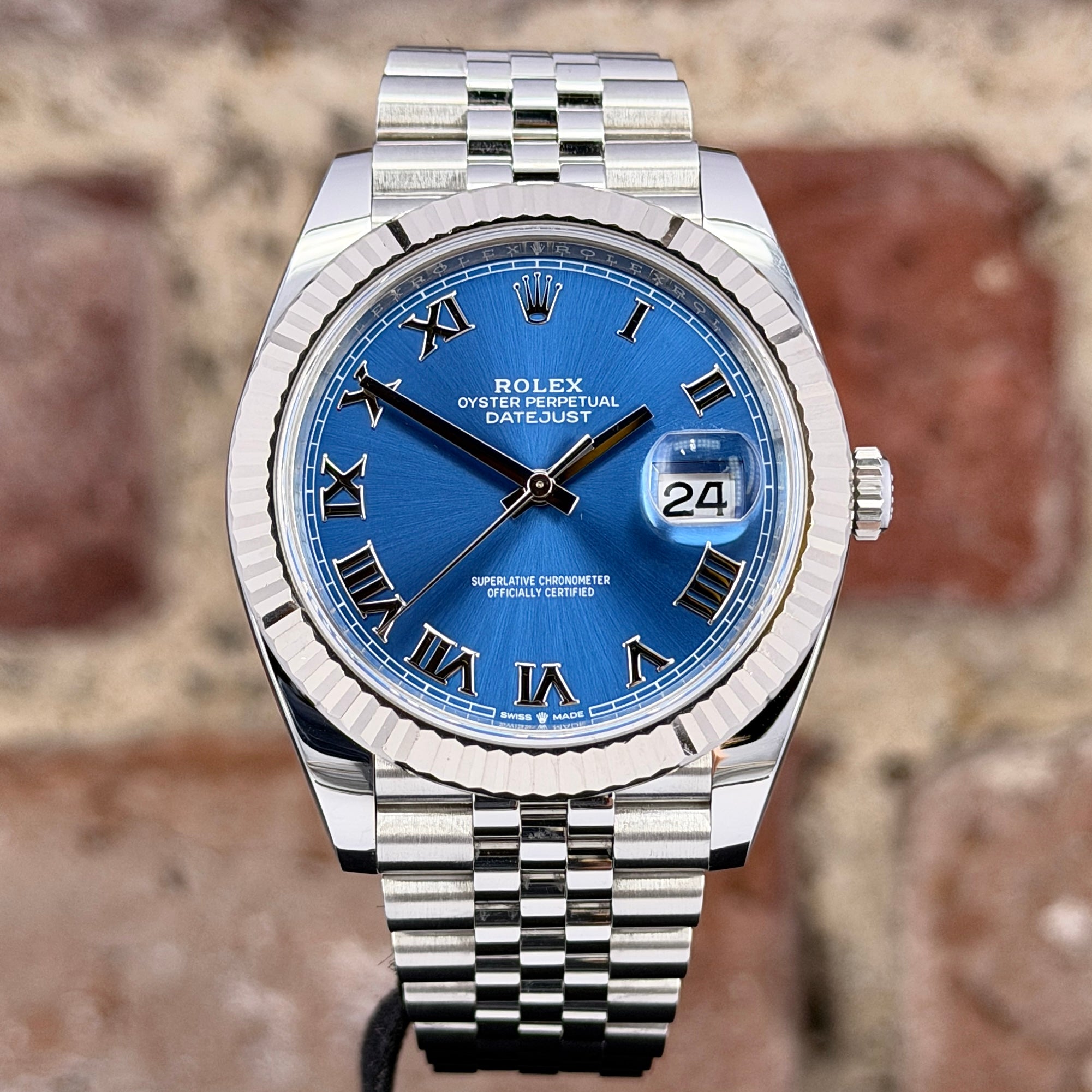 Rolex Datejust 41 - Blaues Zifferblatt Azzurro, Modell 2021, Ref. 126334