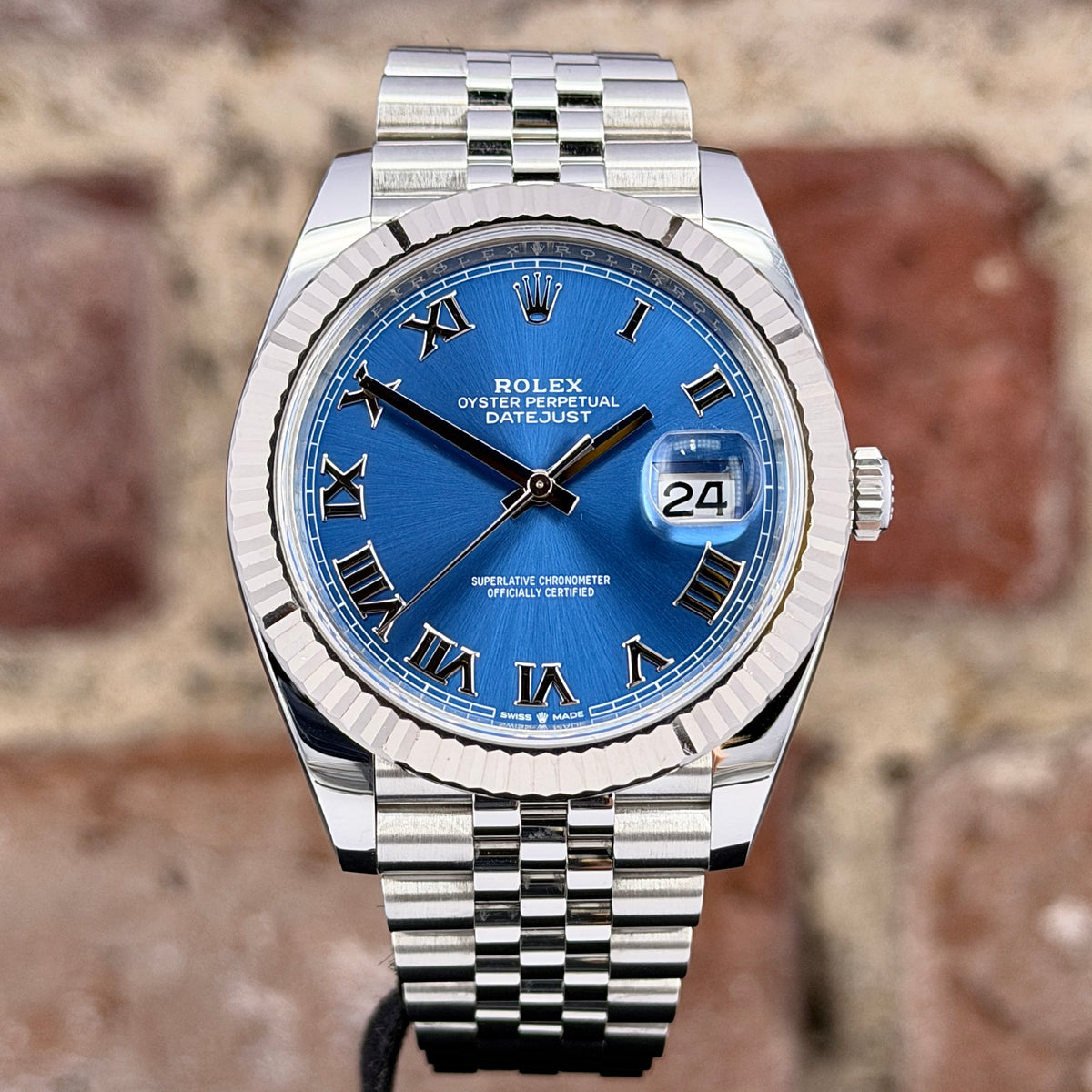 Rolex Datejust 41 - Blaues Zifferblatt Azurro, Modell 2023, Ref.126334
