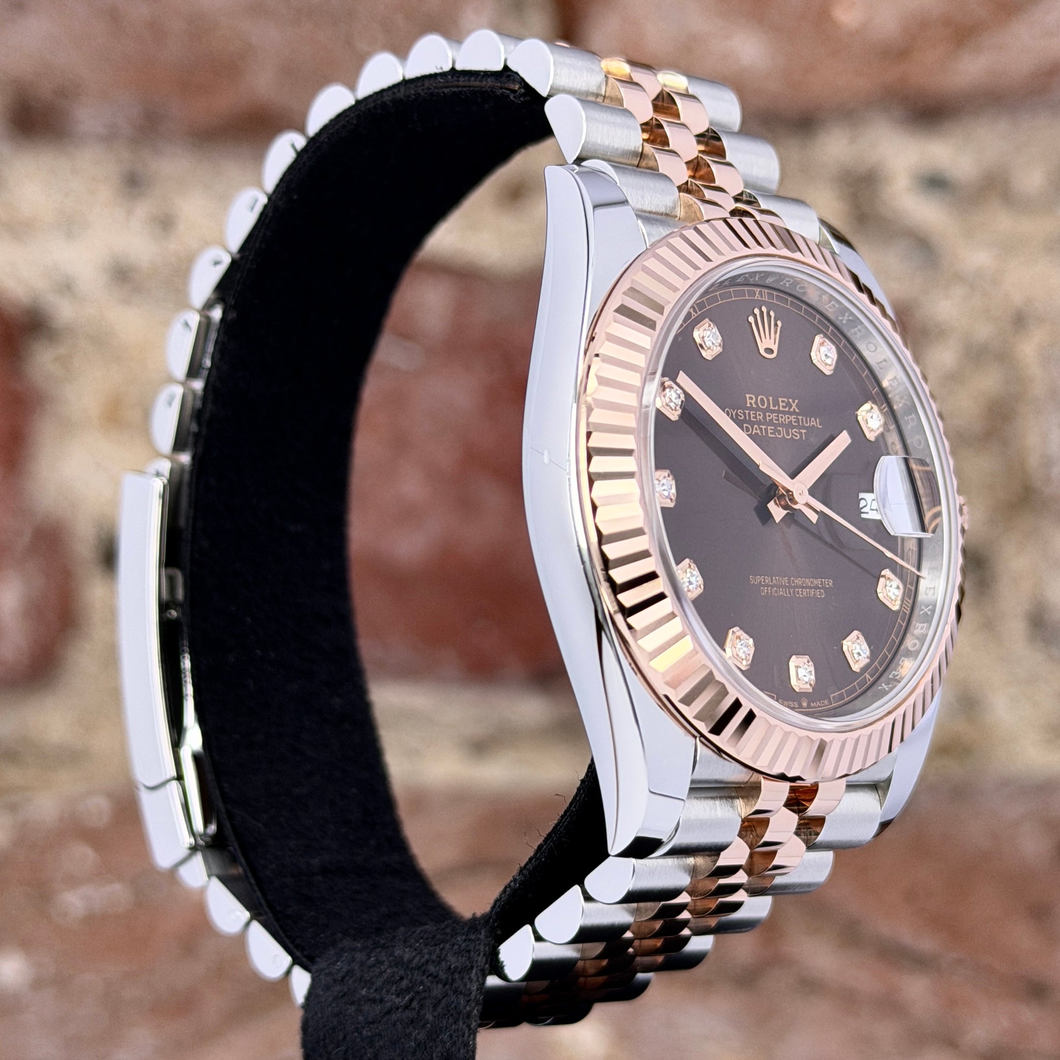 Rolex Datejust 41 - Braunes Zifferblatt mit Diamanten, Ref.126331 , Modell 2025
