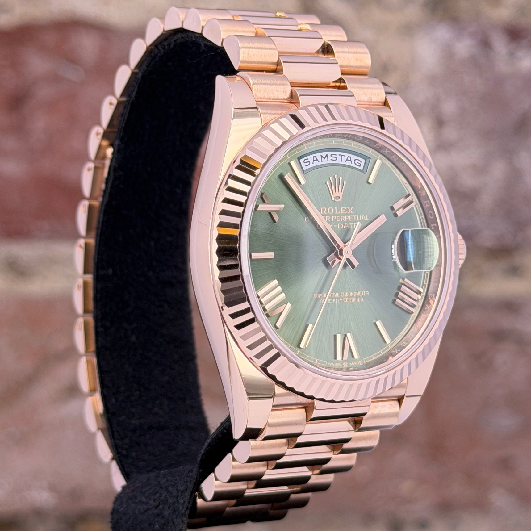 Rolex Day Date 40 – Grünes Zifferblatt , Modell 2022, Ref. 228235