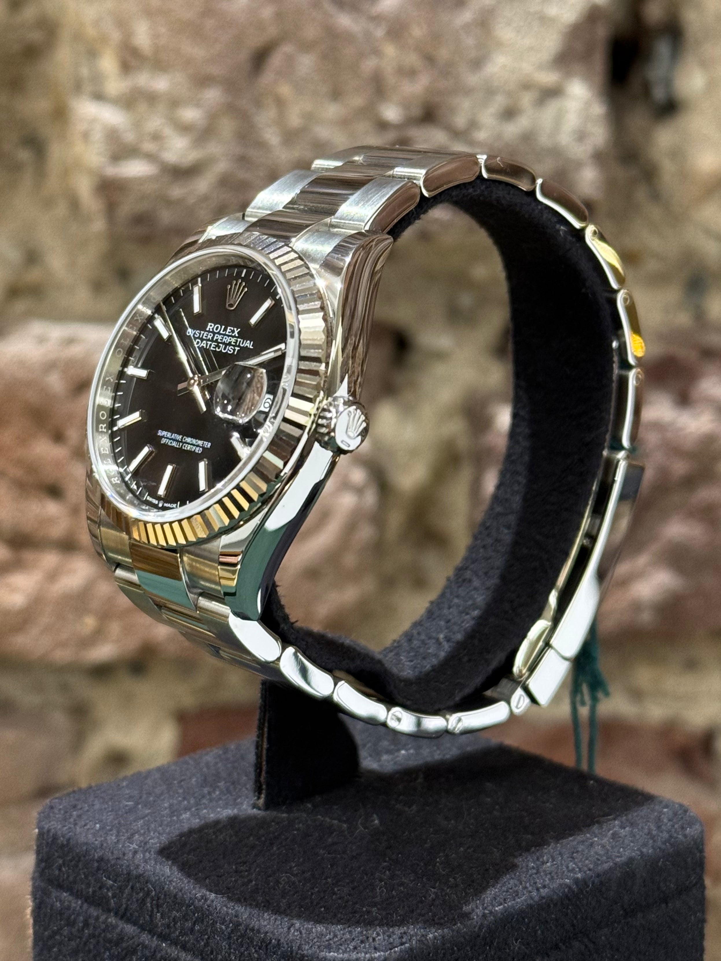 Rolex Datejust 36 - Schwarzes Ziffernblatt, Modell 2024, Ref. 126234