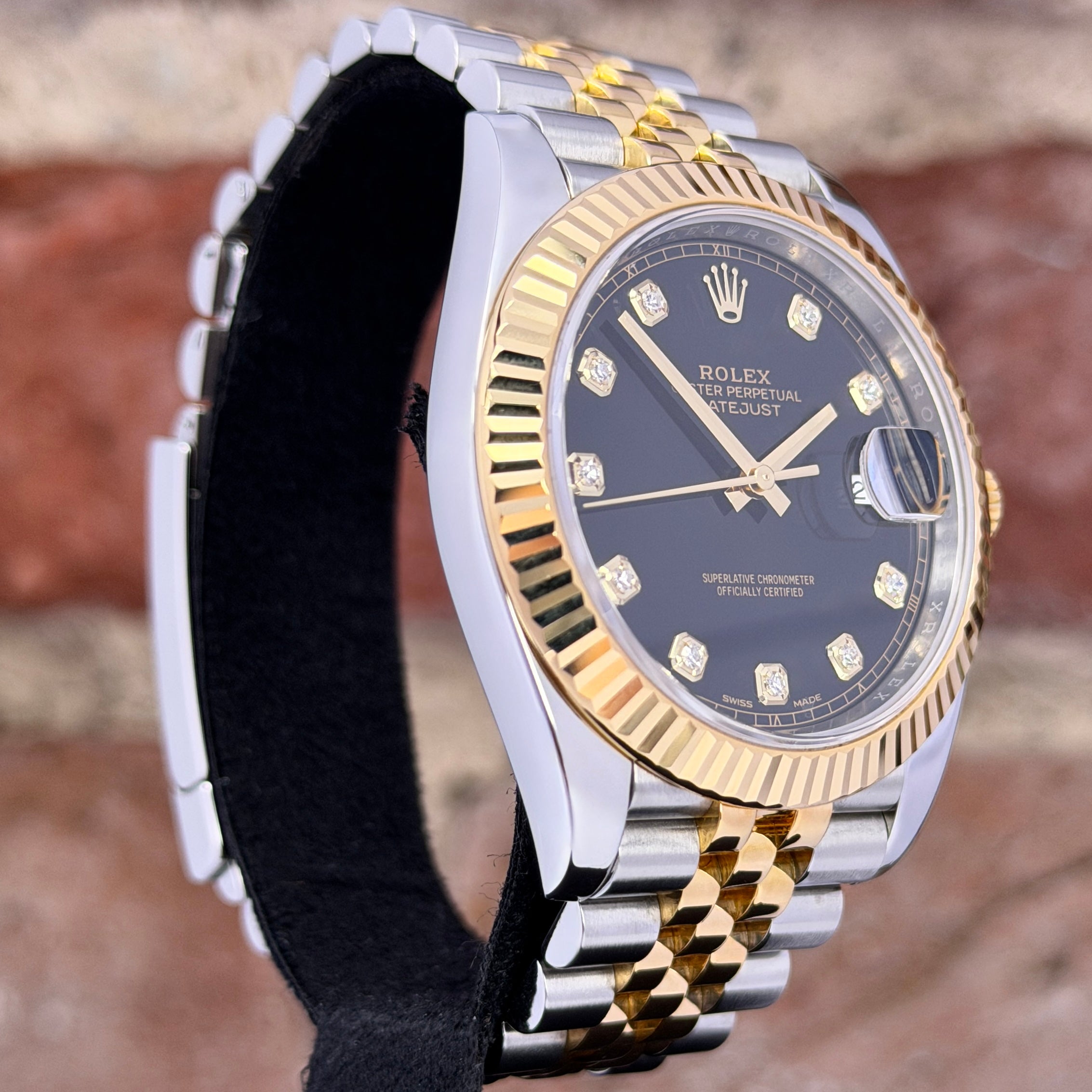Rolex Datejust 41 - Schwarz Diamanten Zifferblatt, Modell 2017, Ref. 126333