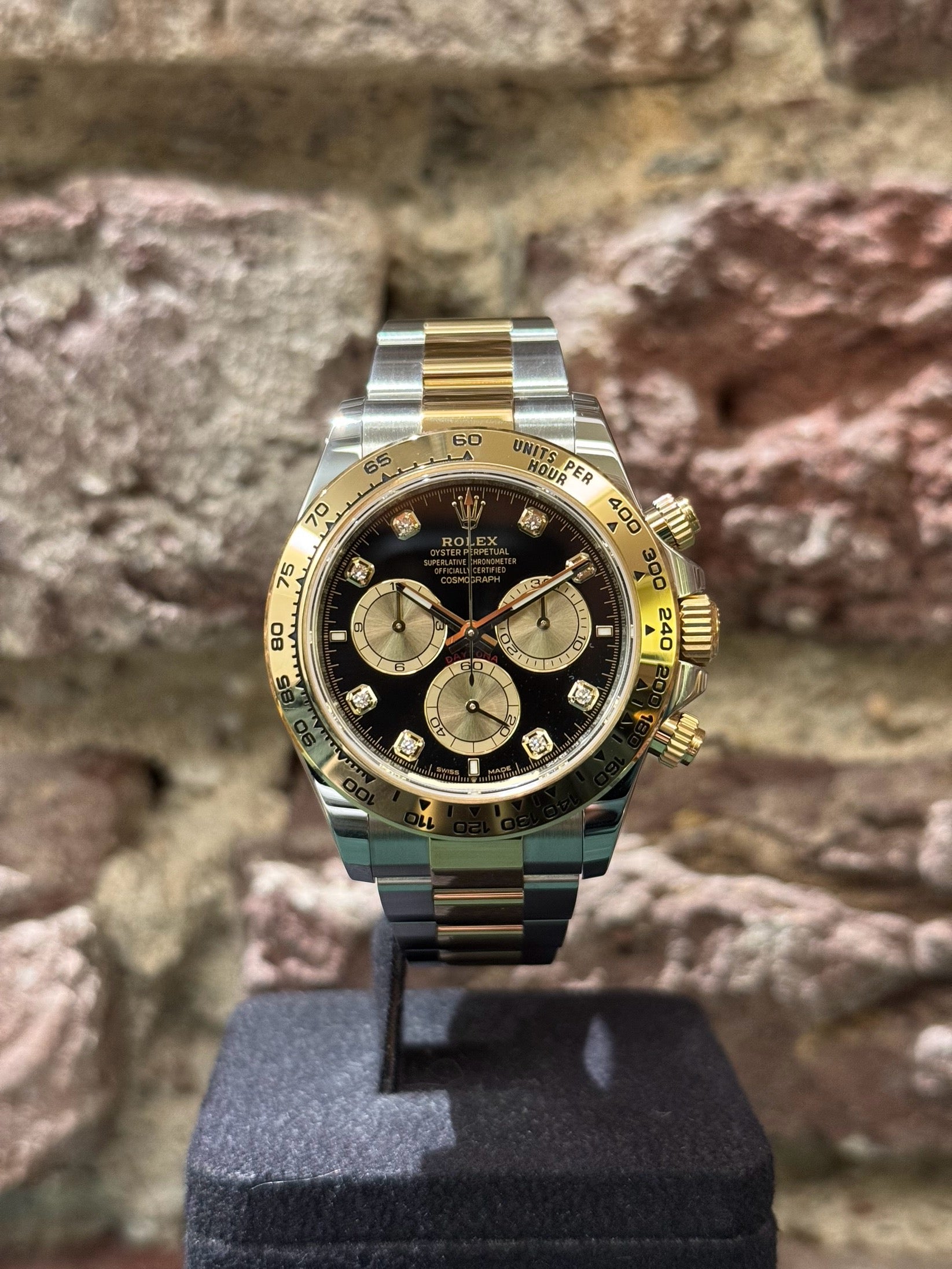 Rolex Daytona 40 - Schwarzes Zifferblatt mit Diamanten, Modell 2025, Ref.126503