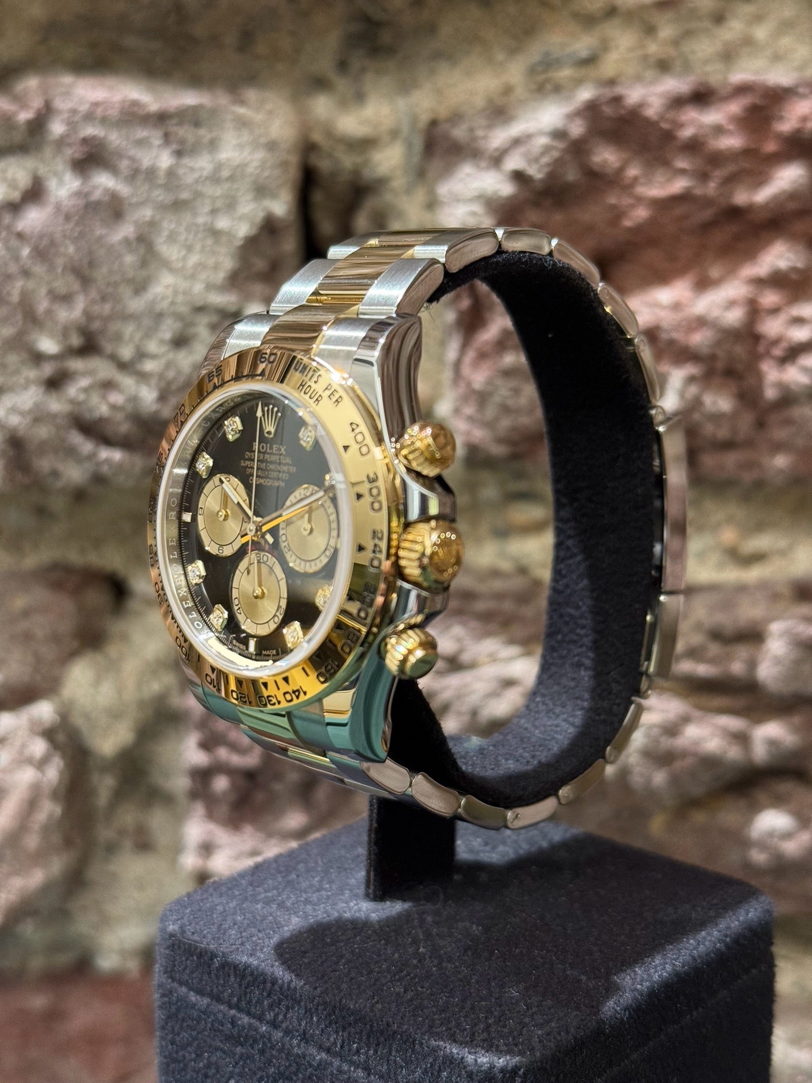 Rolex Daytona 40 - Schwarzes Zifferblatt mit Diamanten, Modell 2025, Ref.126503