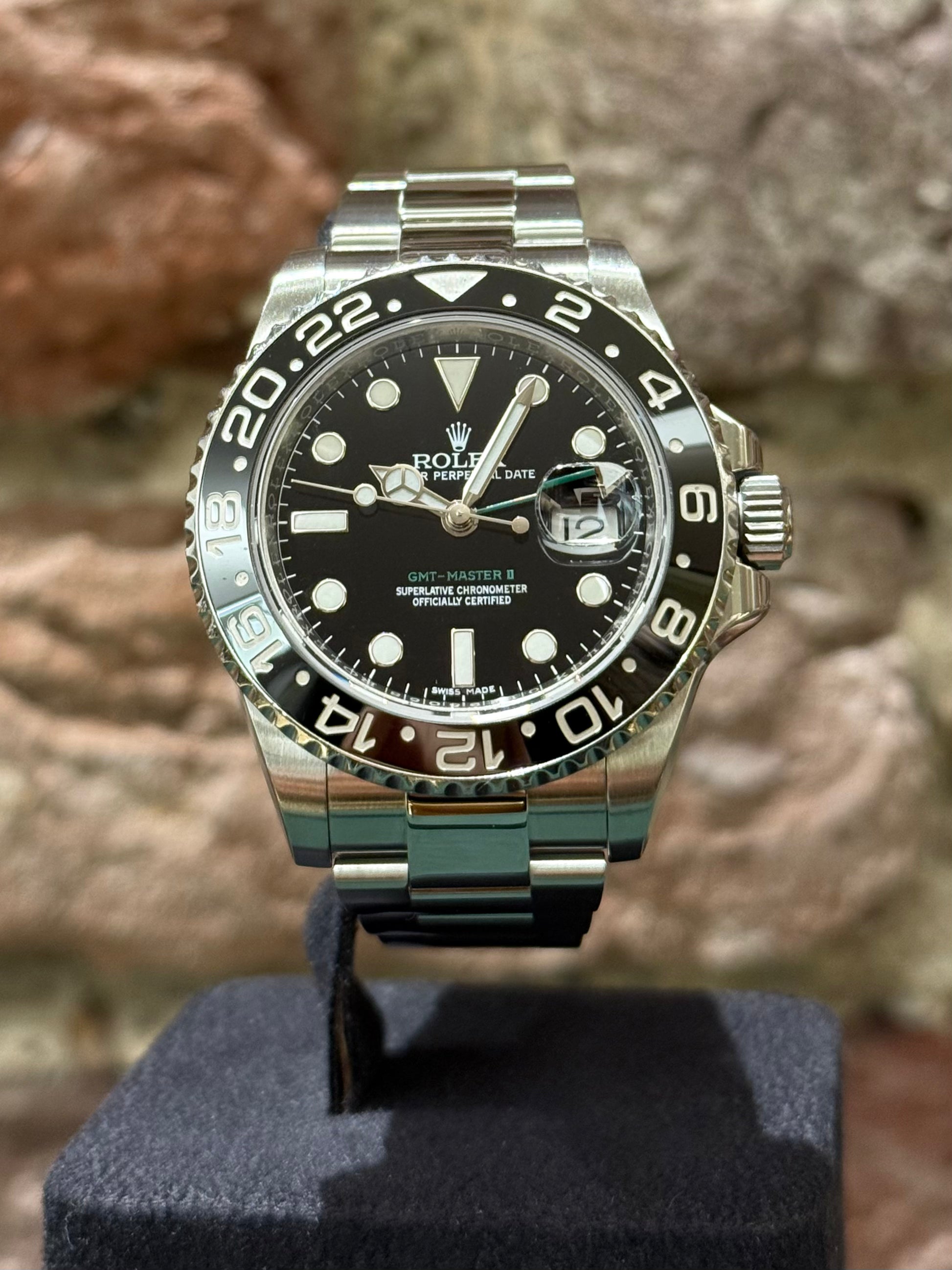 Rolex Gmt Master II - Schwarzes Zifferblatt, Modell 2015, Ref.116710LN