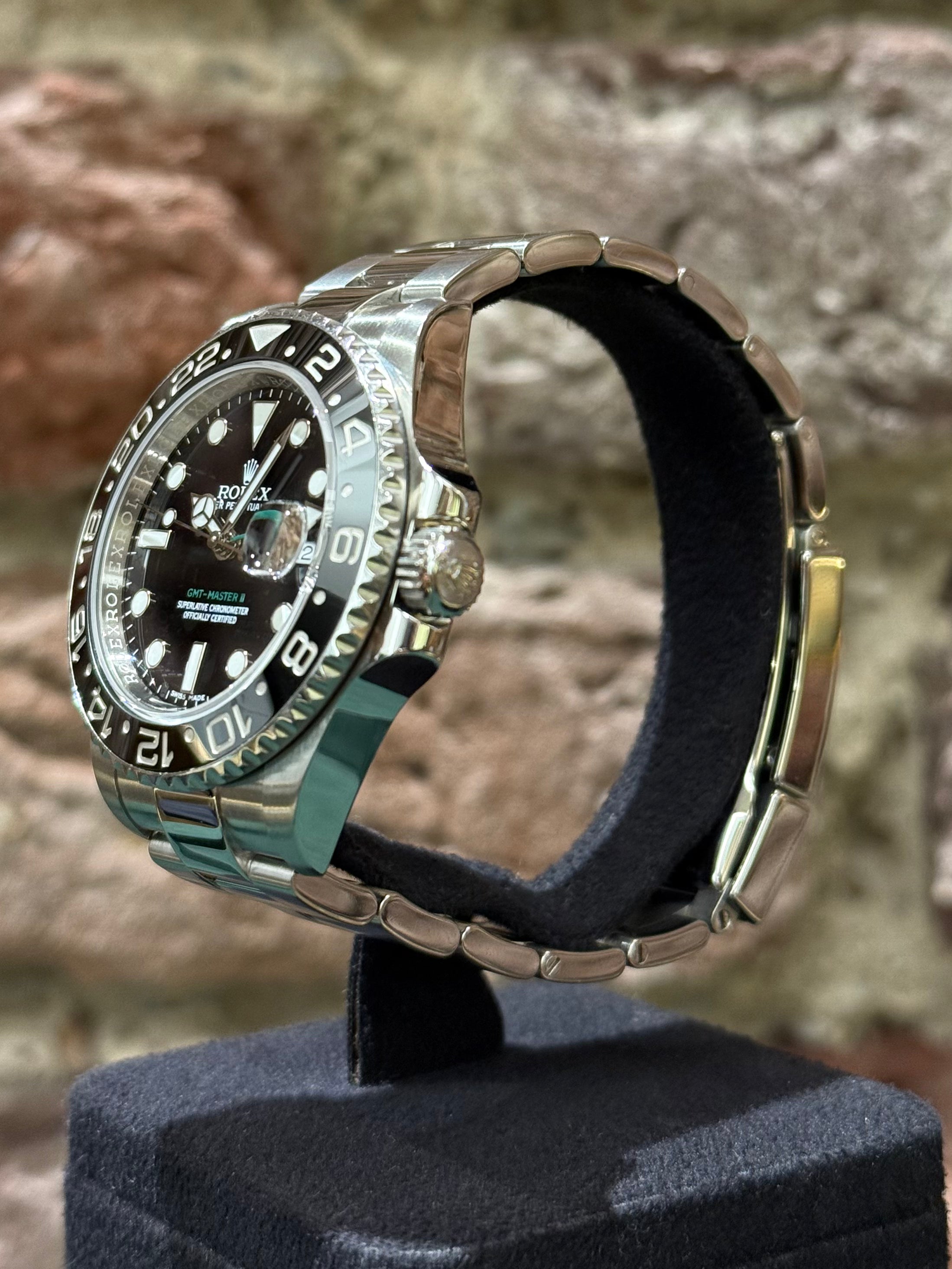 Rolex Gmt Master II - Schwarzes Zifferblatt, Modell 2015, Ref.116710LN