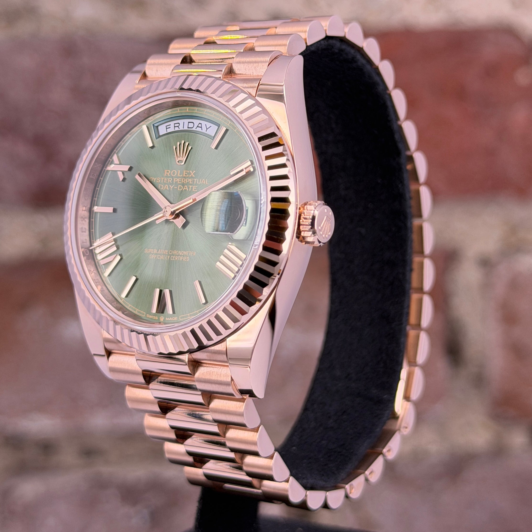 Rolex Day Date 40 – Grünes Zifferblatt , Modell 2024, Ref. 228235