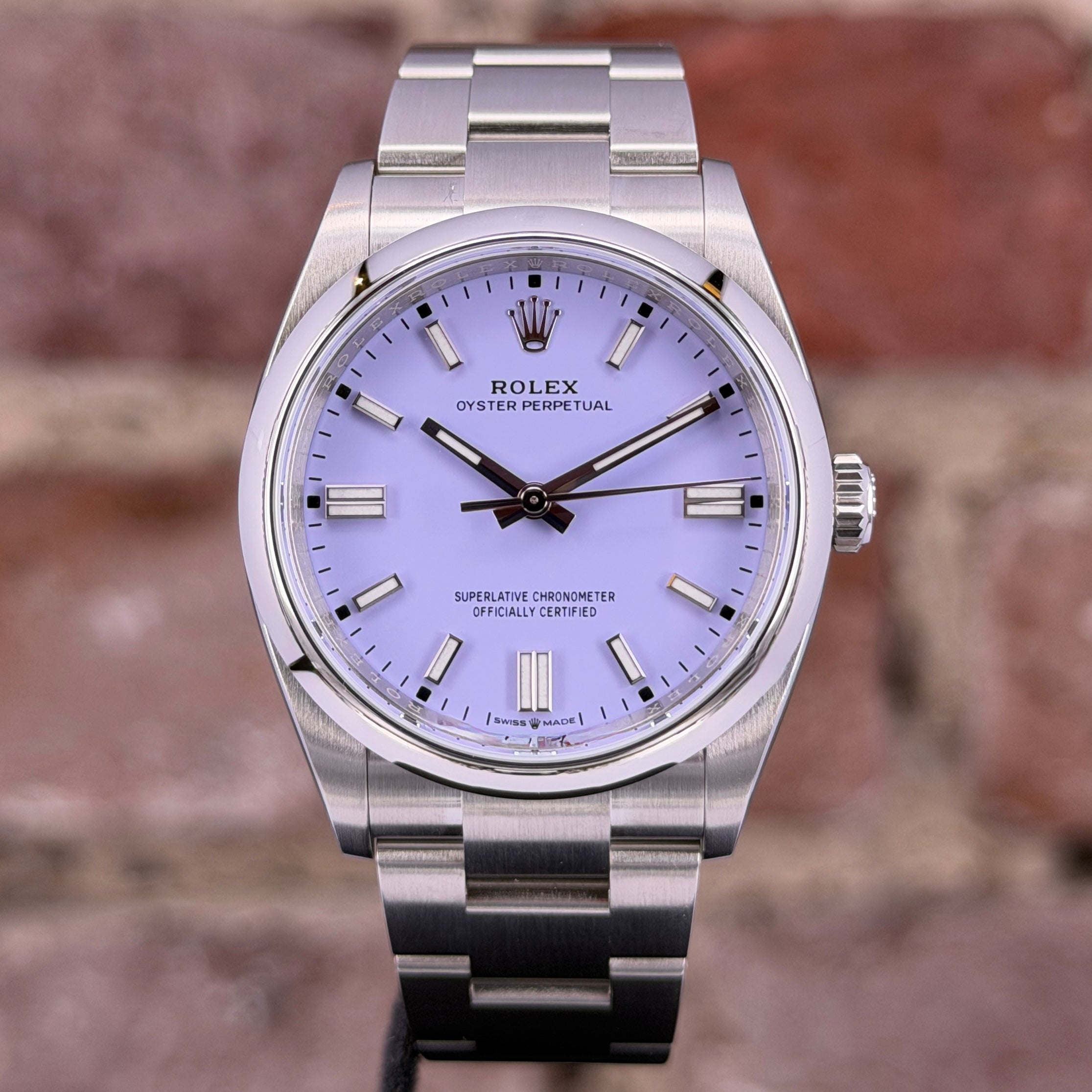 Rolex Oyster Perpetual 36 - Lavender Zifferblatt, Modell 2026, Ref.126000