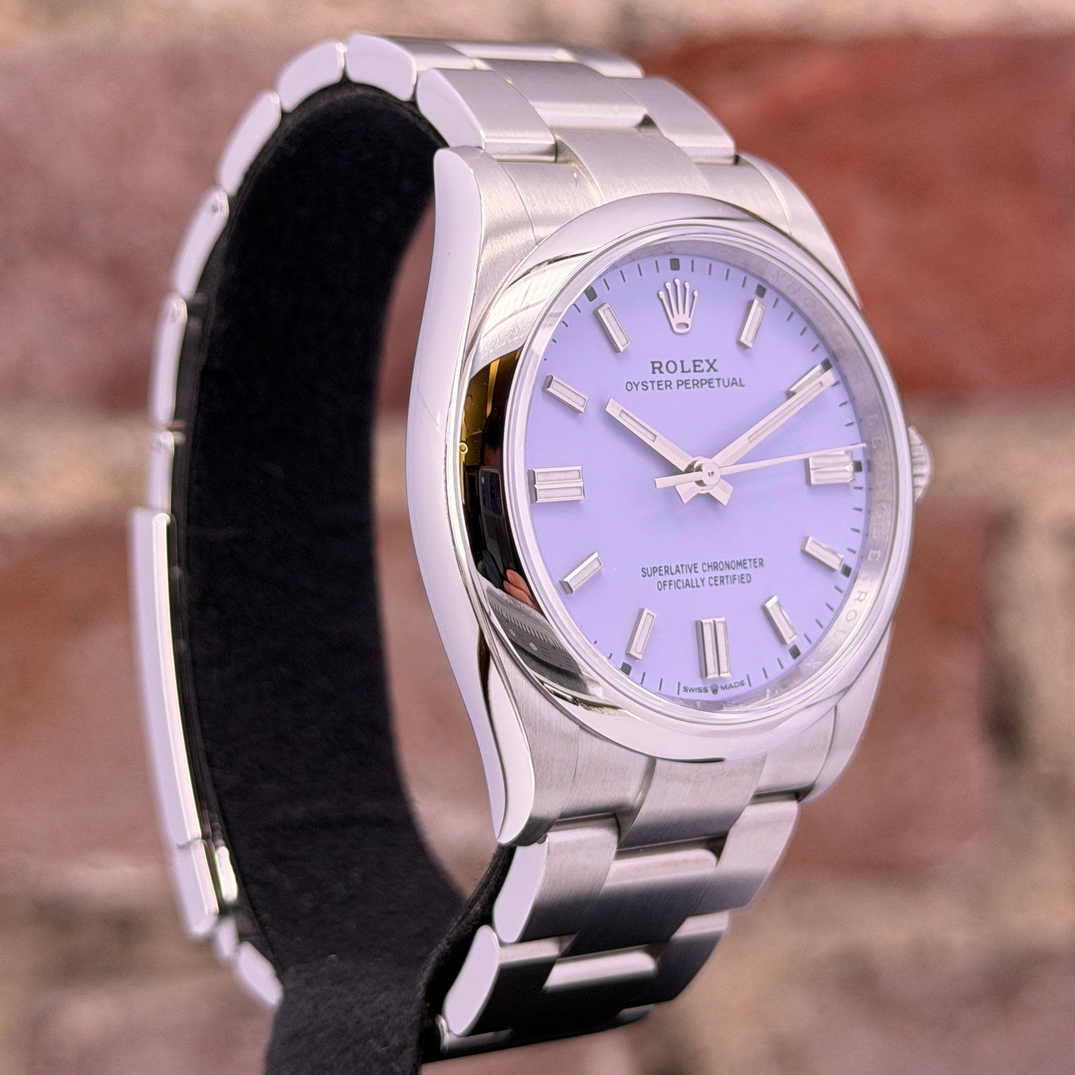 Rolex Oyster Perpetual 36 - Lavender Zifferblatt, Modell 2026, Ref.126000