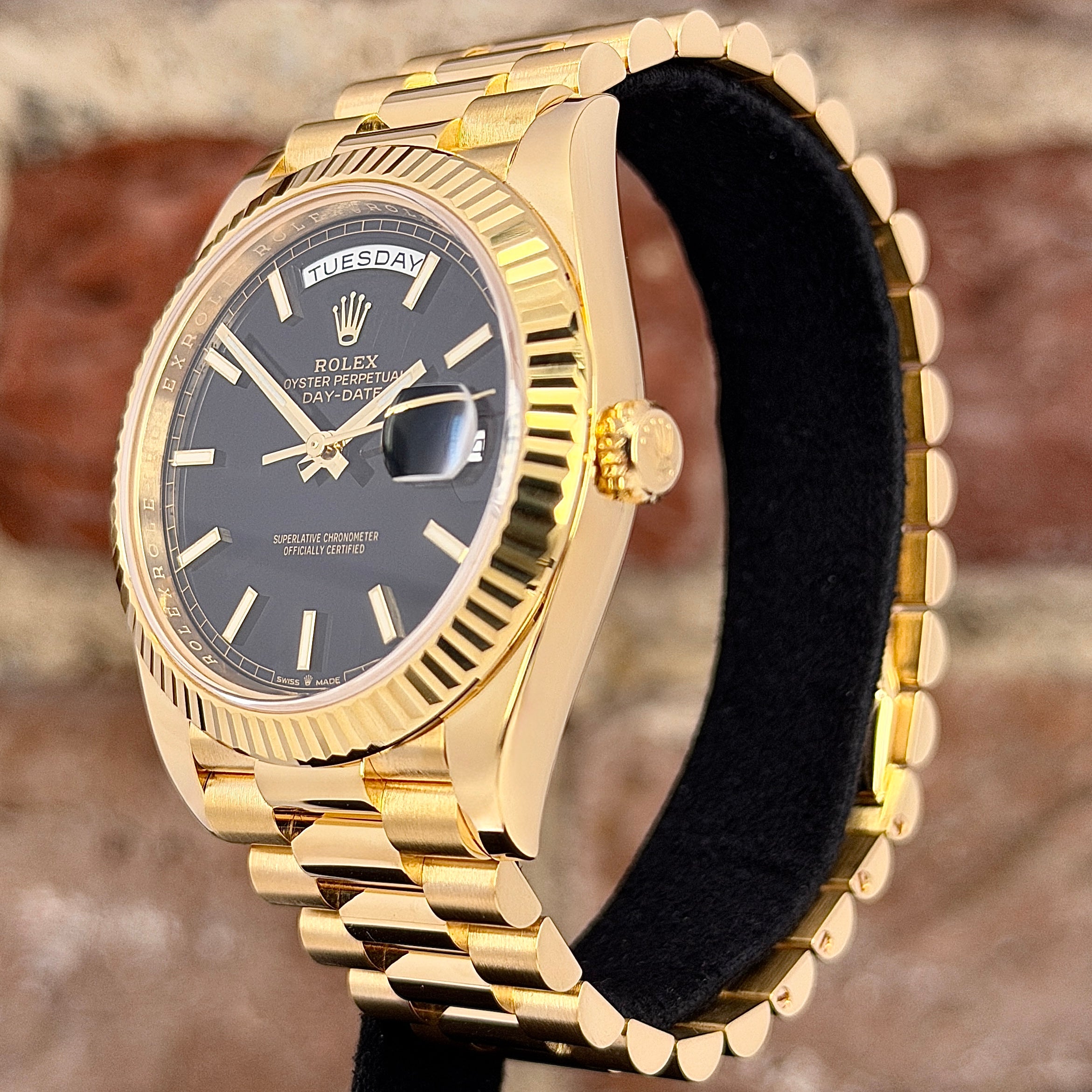 Rolex Day-Date 40 – Schwarzes Zifferblatt, Modell 2021, Ref. 228238