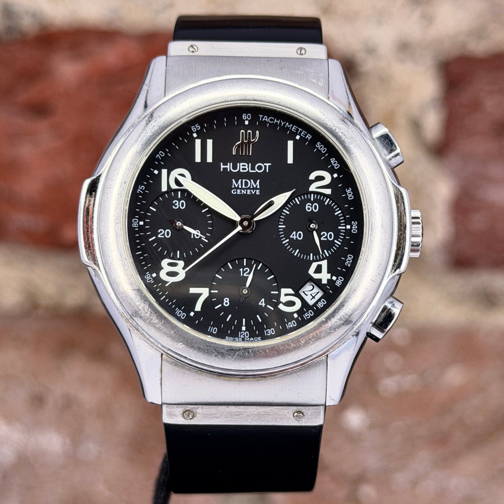 Hublot MDM Depose Elegant 36 - Schwarzes Zifferblatt, Modell 2001, Ref.1810.1