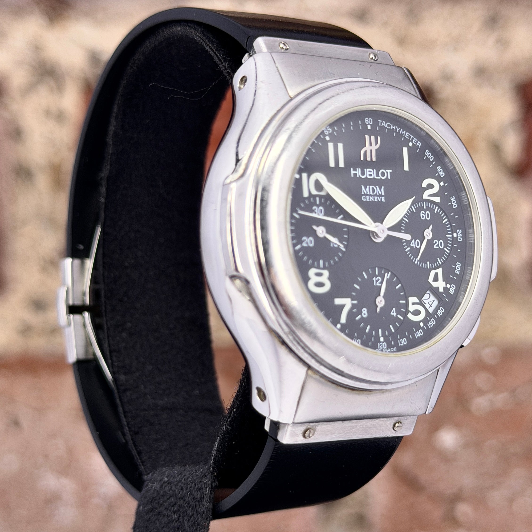 Hublot MDM Depose Elegant 36 - Schwarzes Zifferblatt, Modell 2001, Ref.1810.1