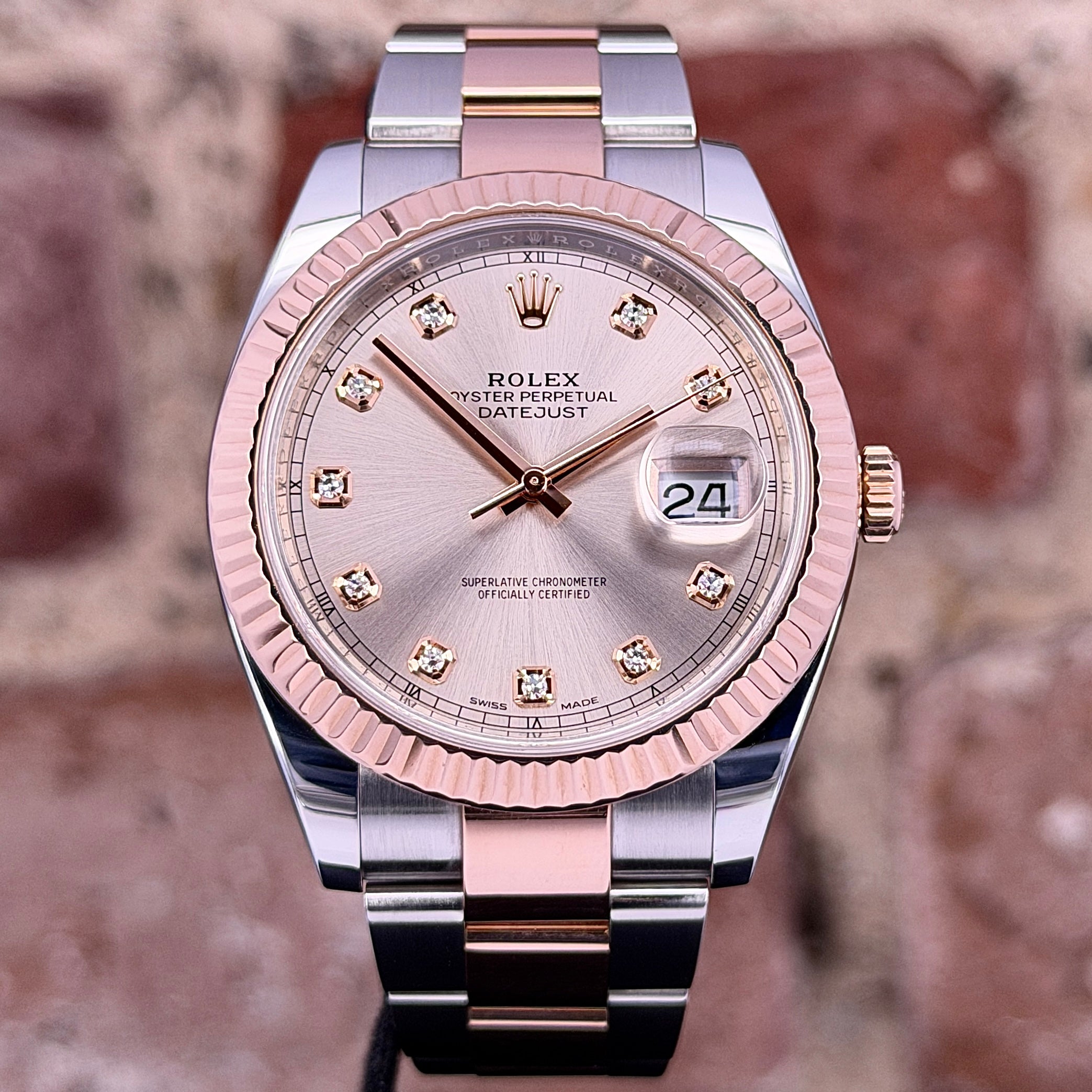 Rolex Datejust 41 - Sundust Zifferblatt mit Diamanten - Modell 2020, Ref. 126331