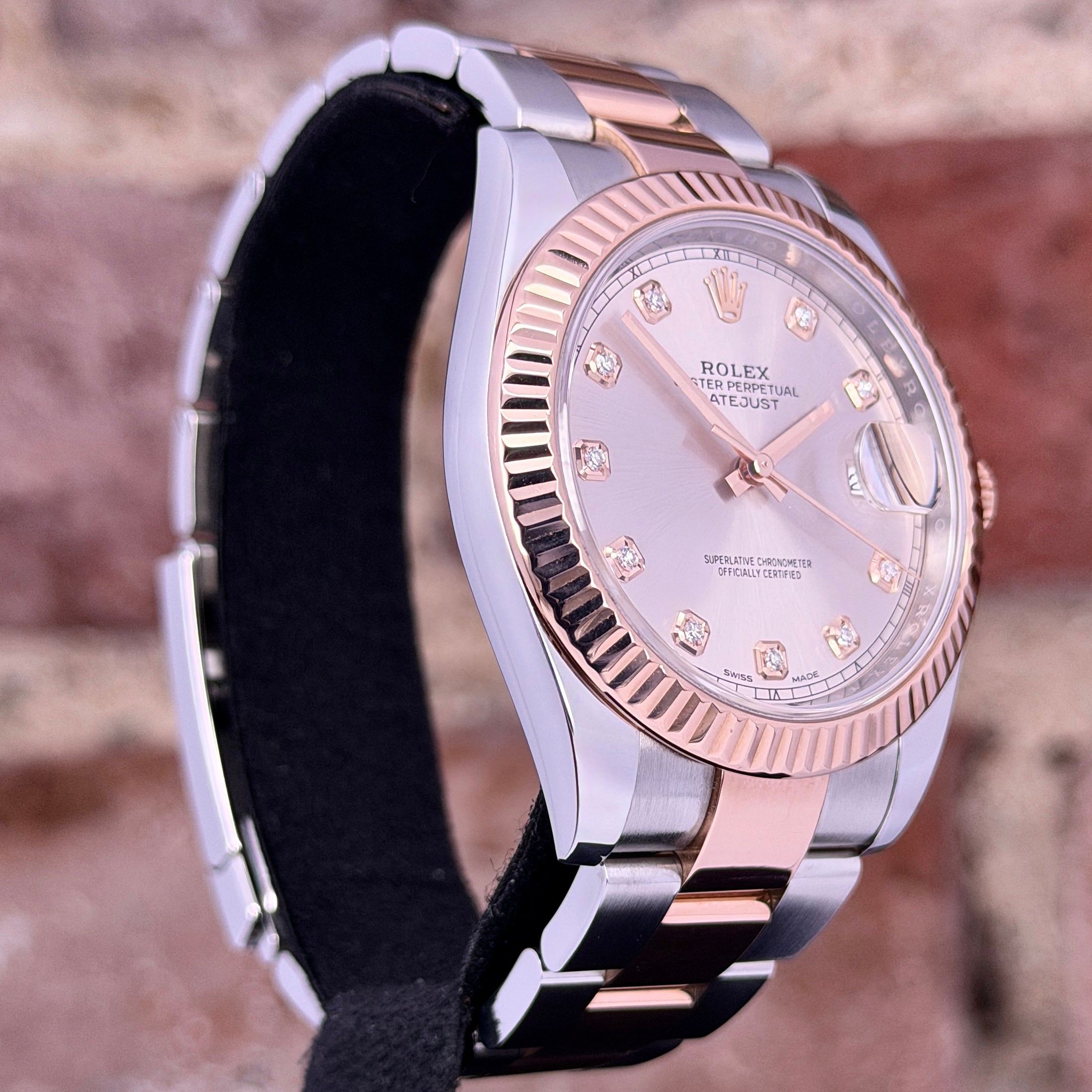 Rolex Datejust 41 - Sundust Zifferblatt mit Diamanten - Modell 2020, Ref. 126331