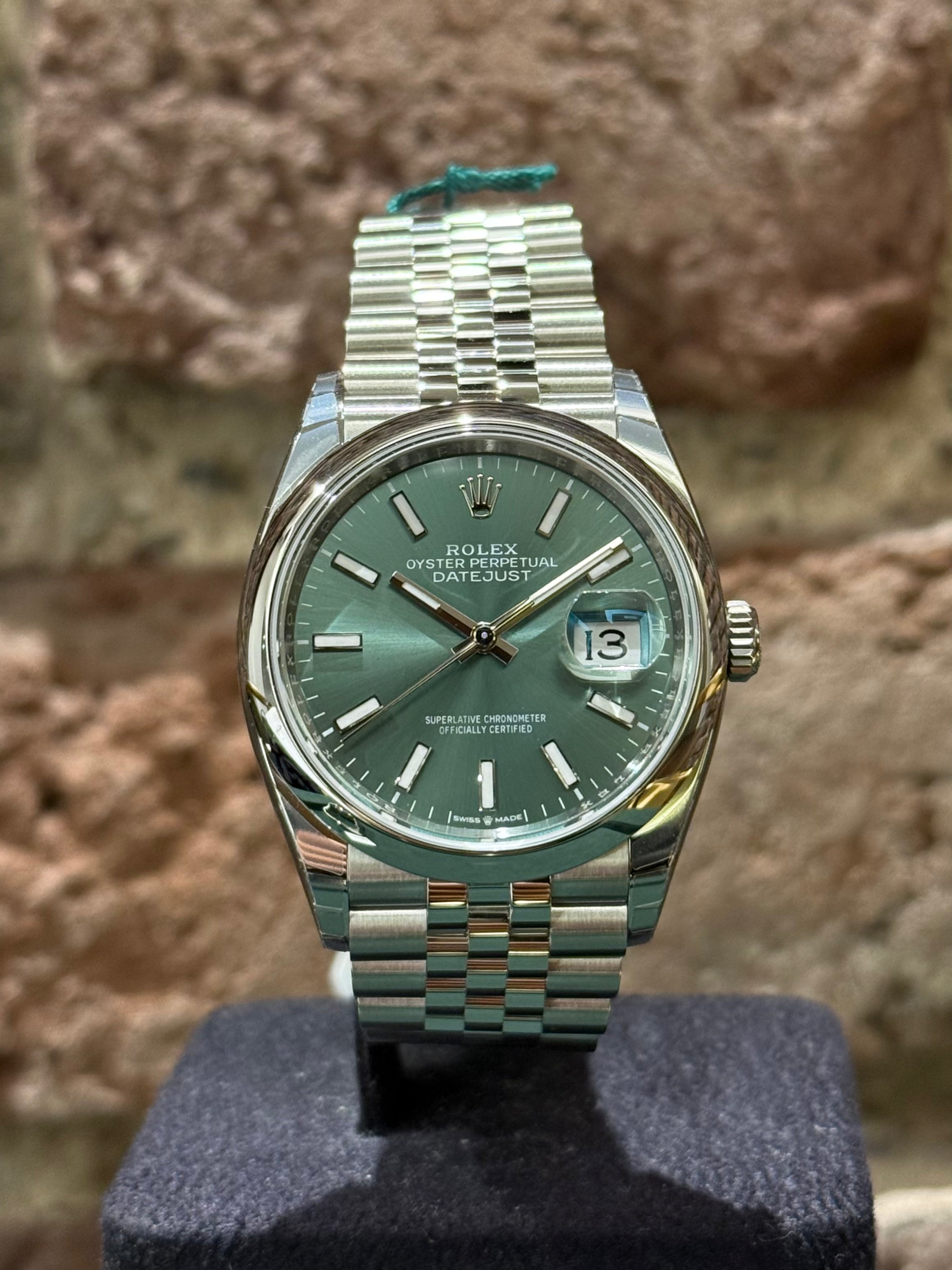 Rolex Datejust 36 - Grünes Zifferblatt, Modell 2025, Ref.126200