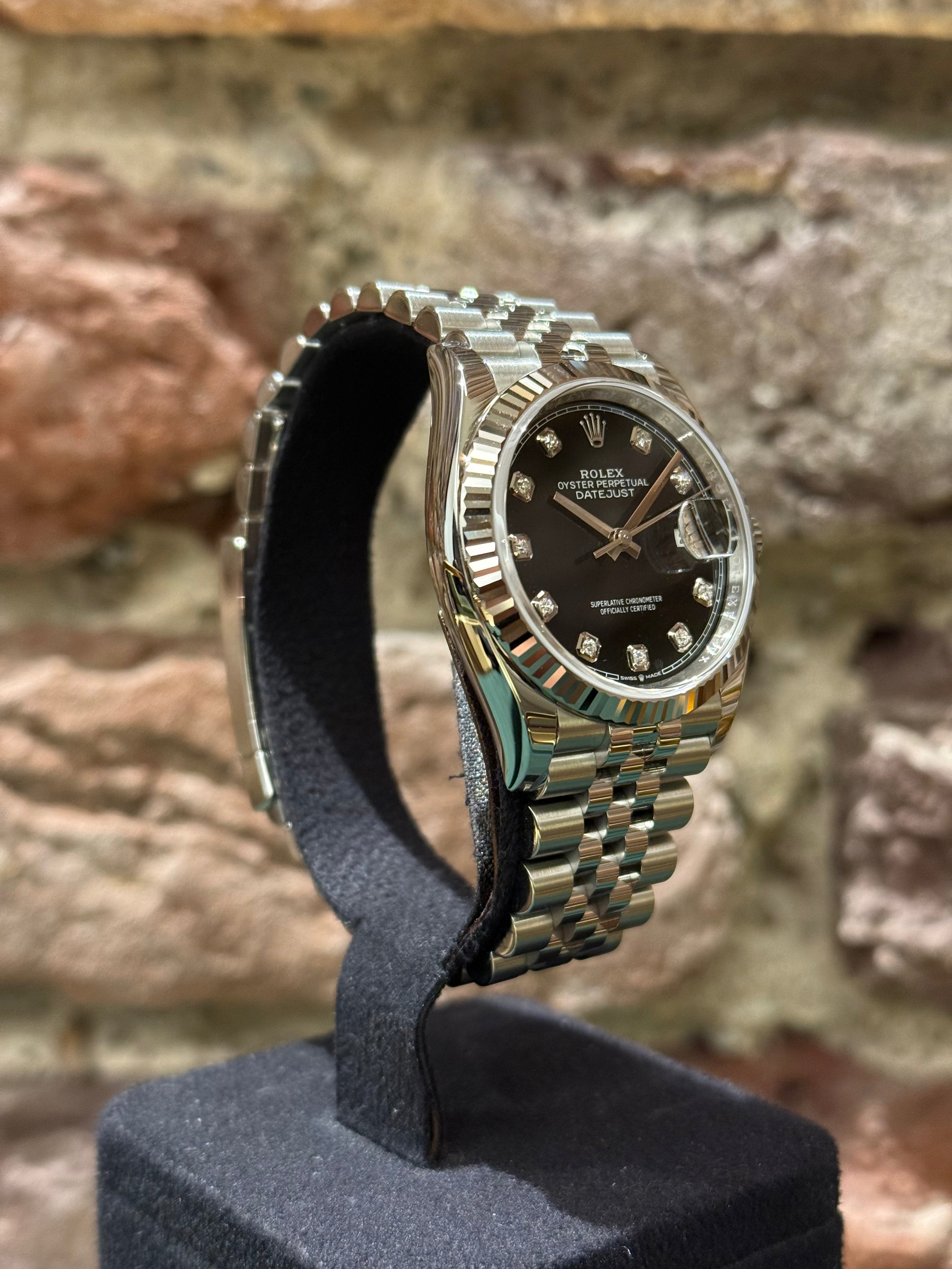 Rolex Datejust 36 - Schwarzes Ziffernblatt, Modell 2025, Ref. 126234