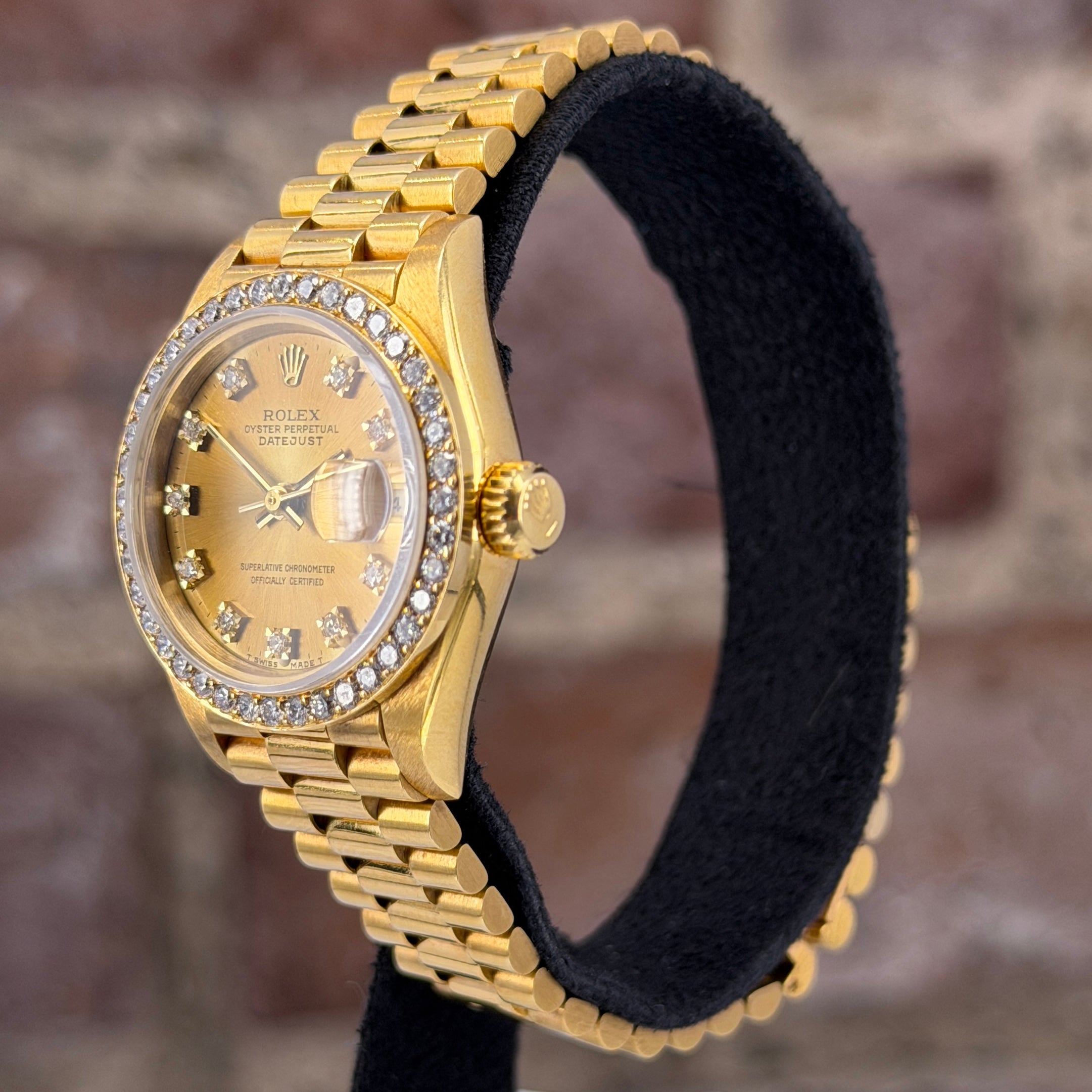 Rolex Datejust 26, Champagner Zifferblatt mit Diamanten, Modell ca.1990, Ref.69178