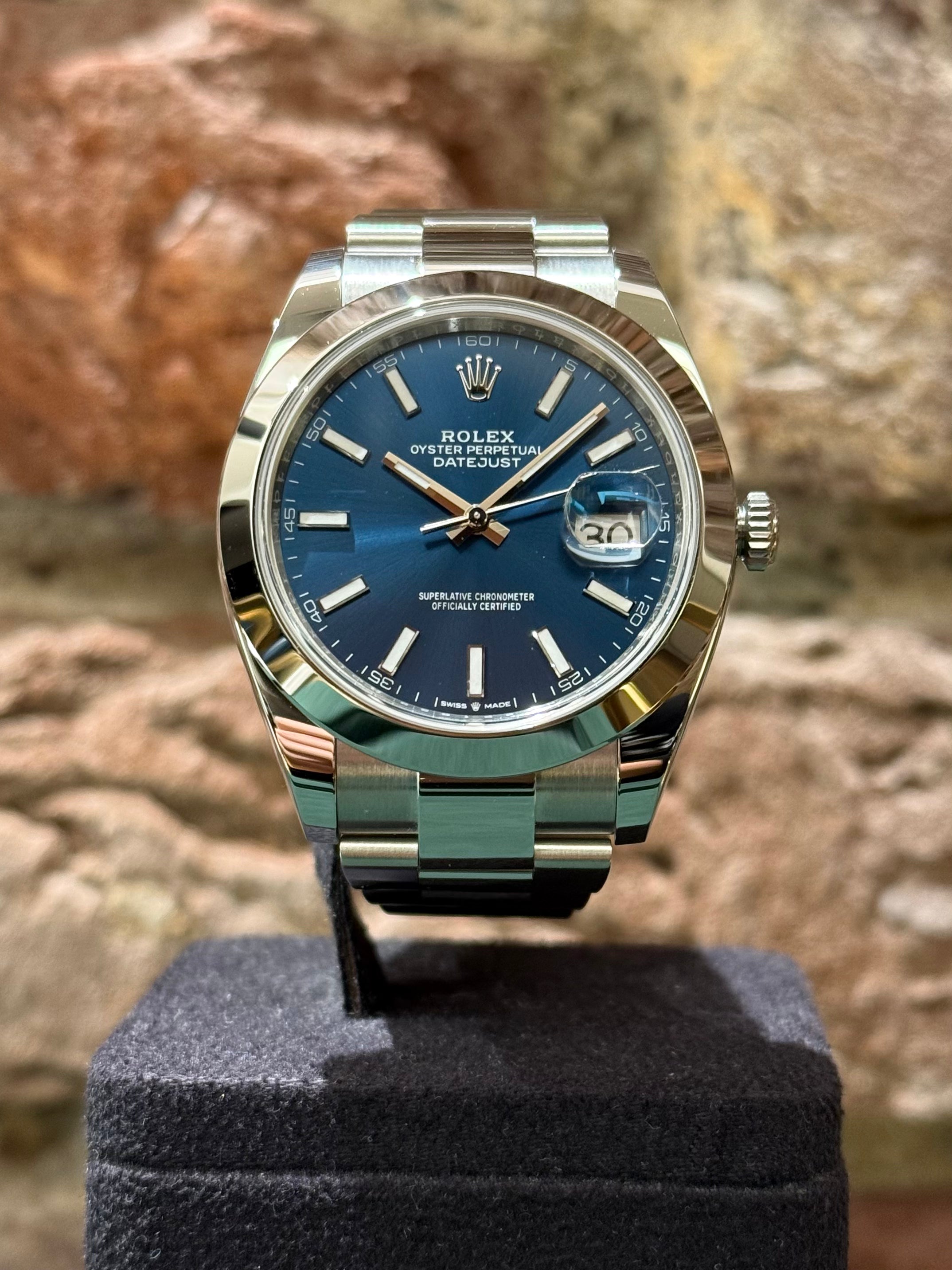 Rolex Datejust 41 - Blaues Zifferblatt, Modell 2025, Ref.126300