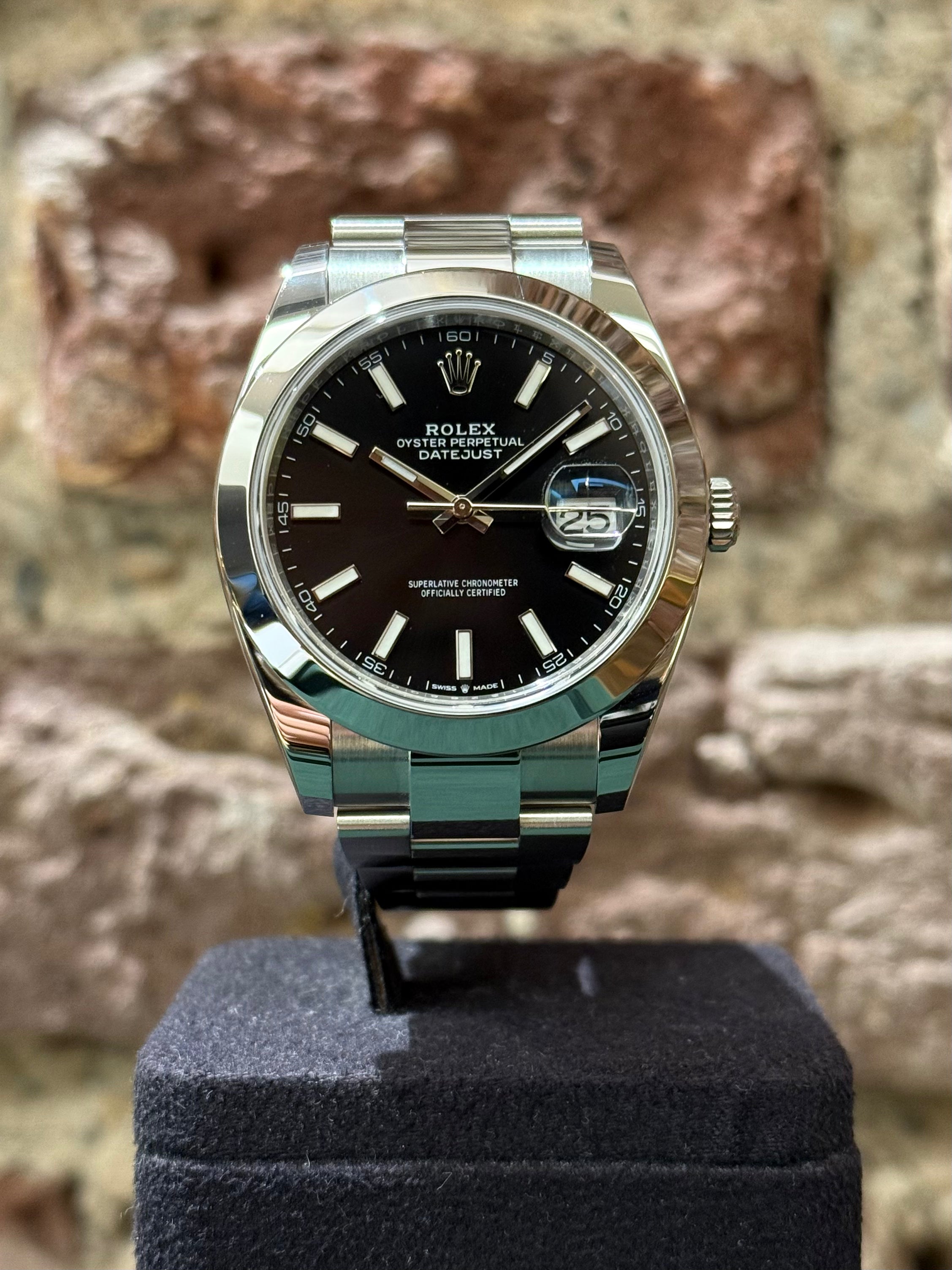 Rolex Datejust 41 – Schwarzes Zifferblatt, Modell 2024, Ref. 126300